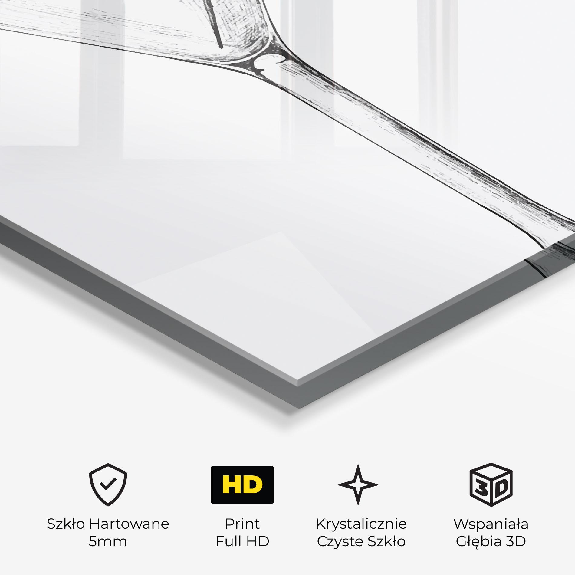 Obraz na Szkle Hand Drawn Glass mockup 3