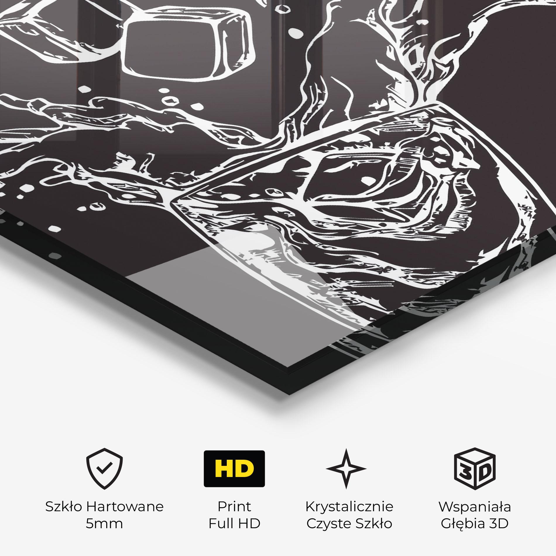 Obraz na Szkle Ice Splash Drink mockup 3