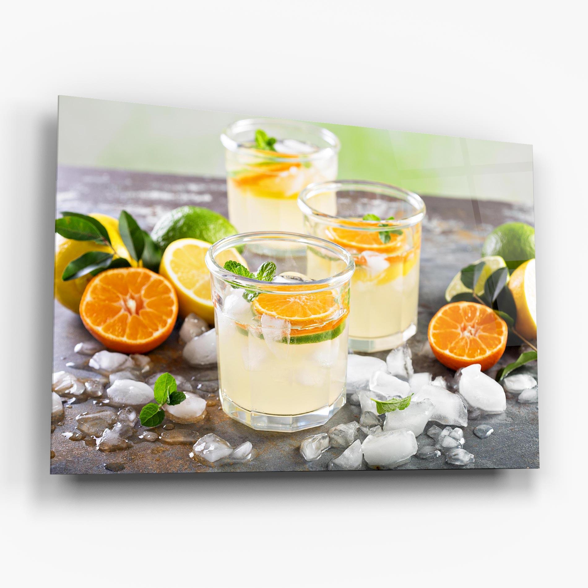 Obraz na Szkle Citrus Fruit Lemonade mockup 6