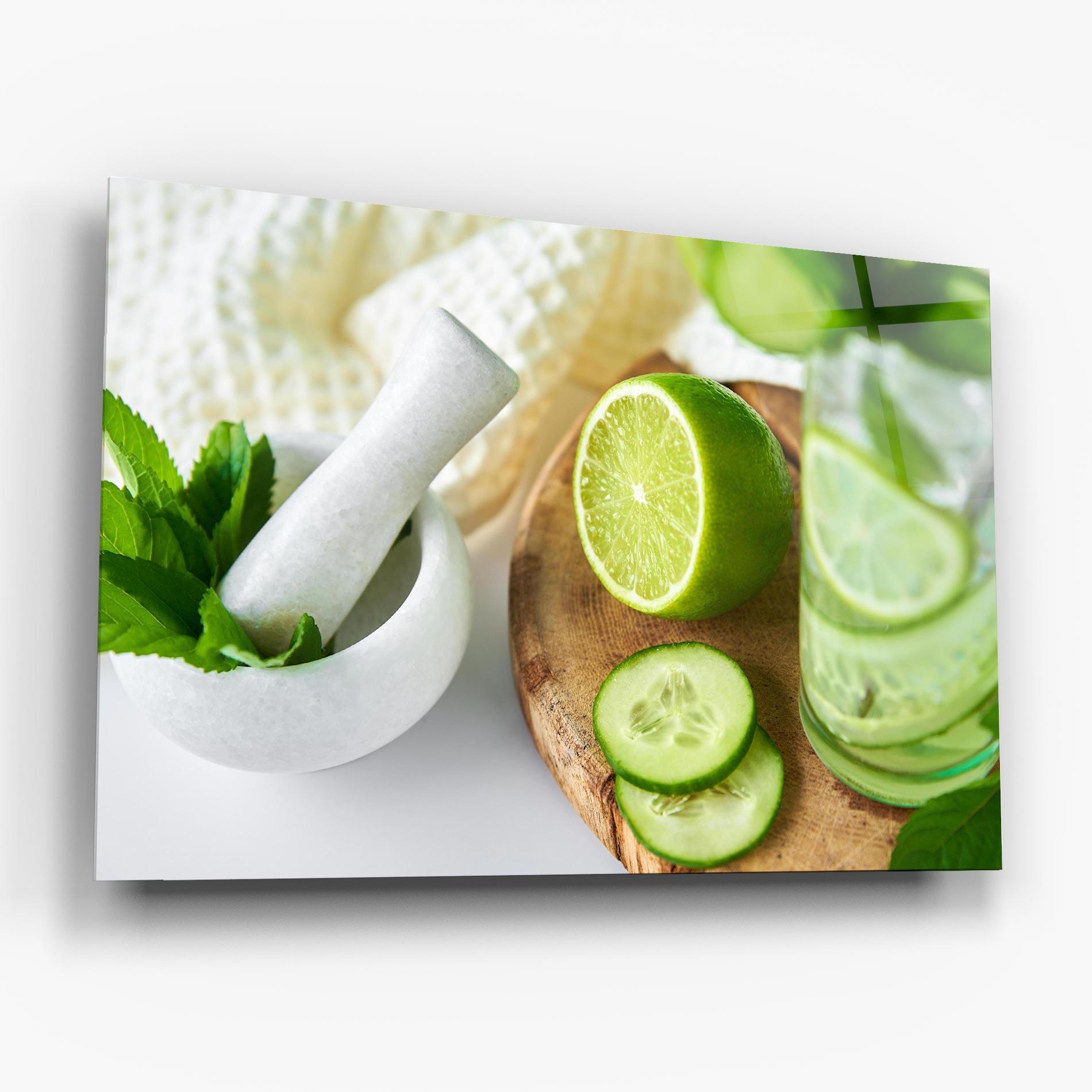 Obraz na Szkle Detox Drink Lemonade mockup 6