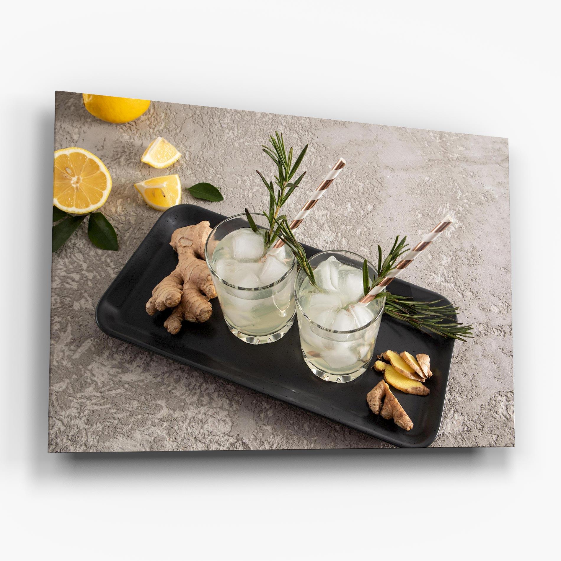 Obraz na Szkle Ginger Lemonade Drink mockup 6