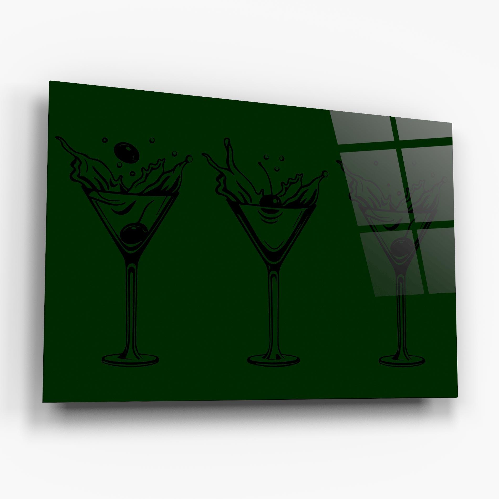 Obraz na Szkle Green Drinks mockup 6