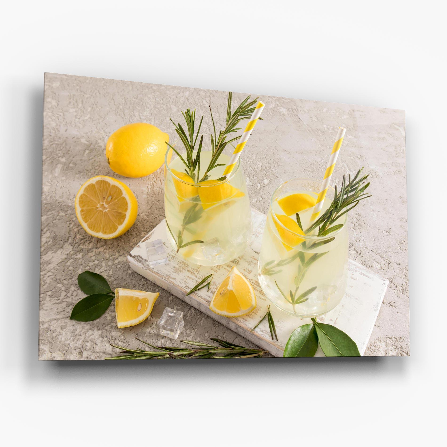 Obraz na Szkle Homemade Rosemary Drink mockup 6
