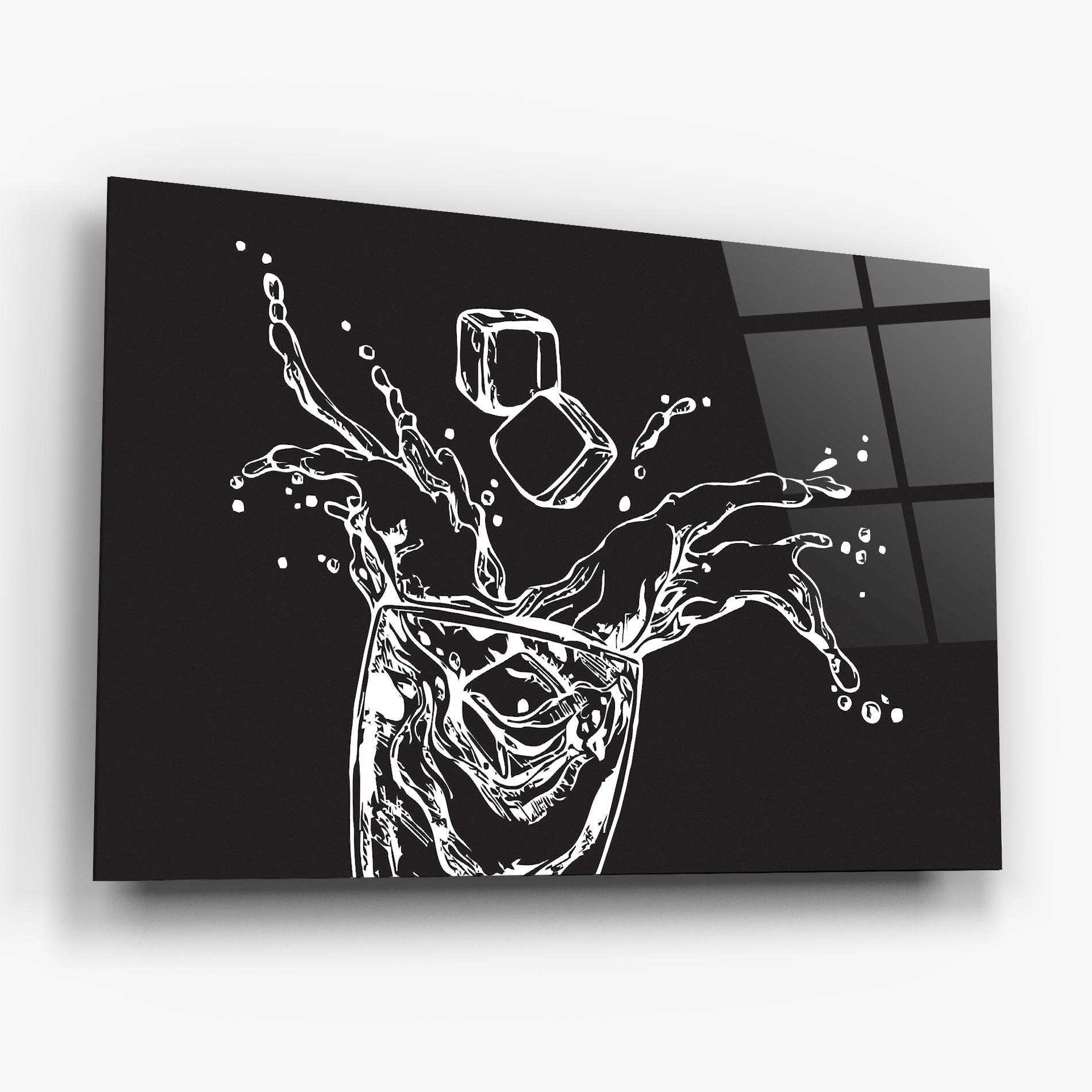 Obraz na Szkle Ice Splash Drink mockup 6