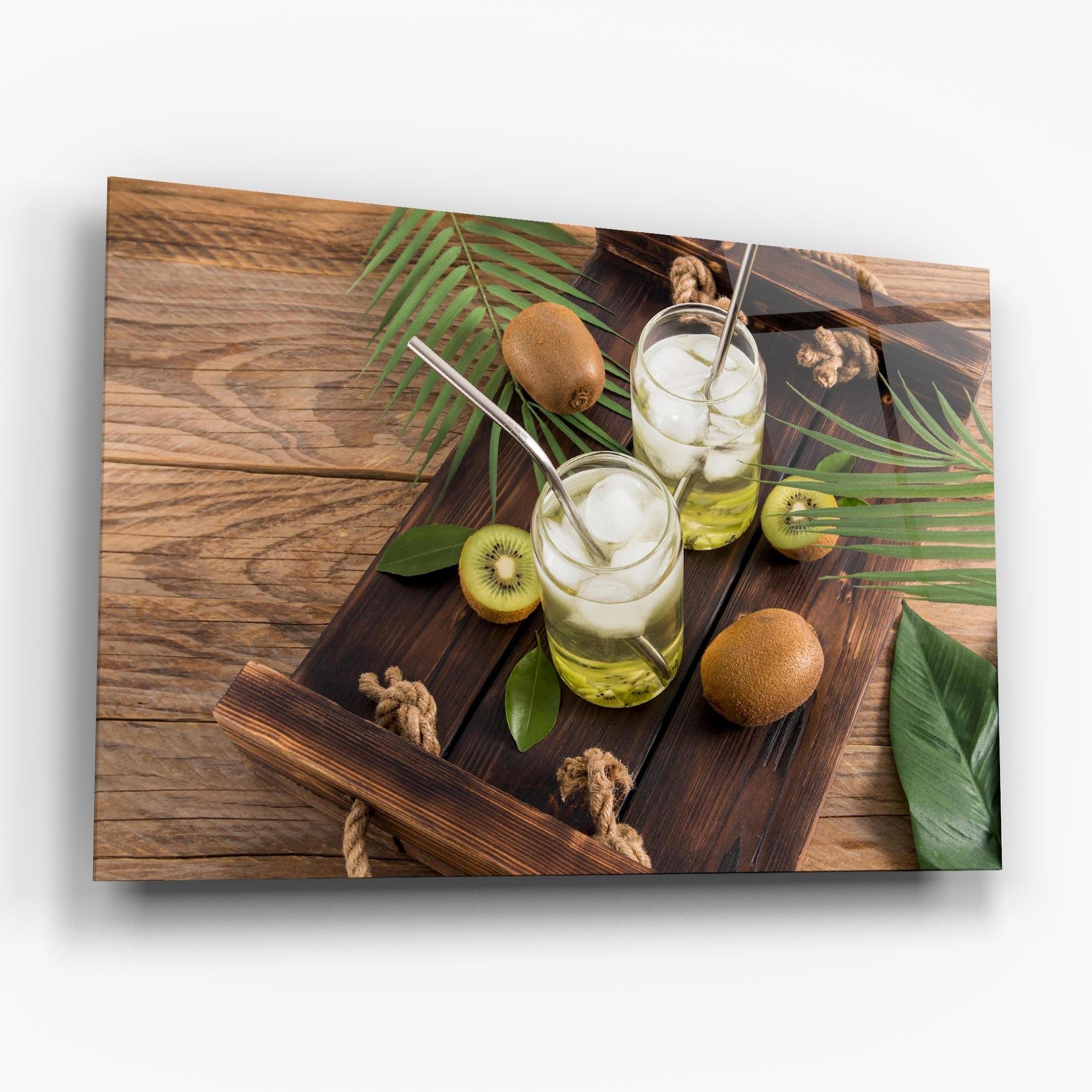 Obraz na Szkle Kiwi Drinks mockup 6