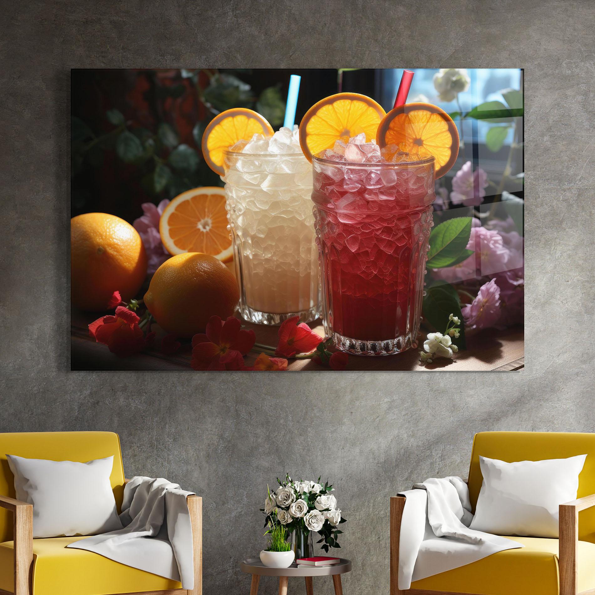 Obraz na Szkle Citrus Smoothie Drink mockup 4