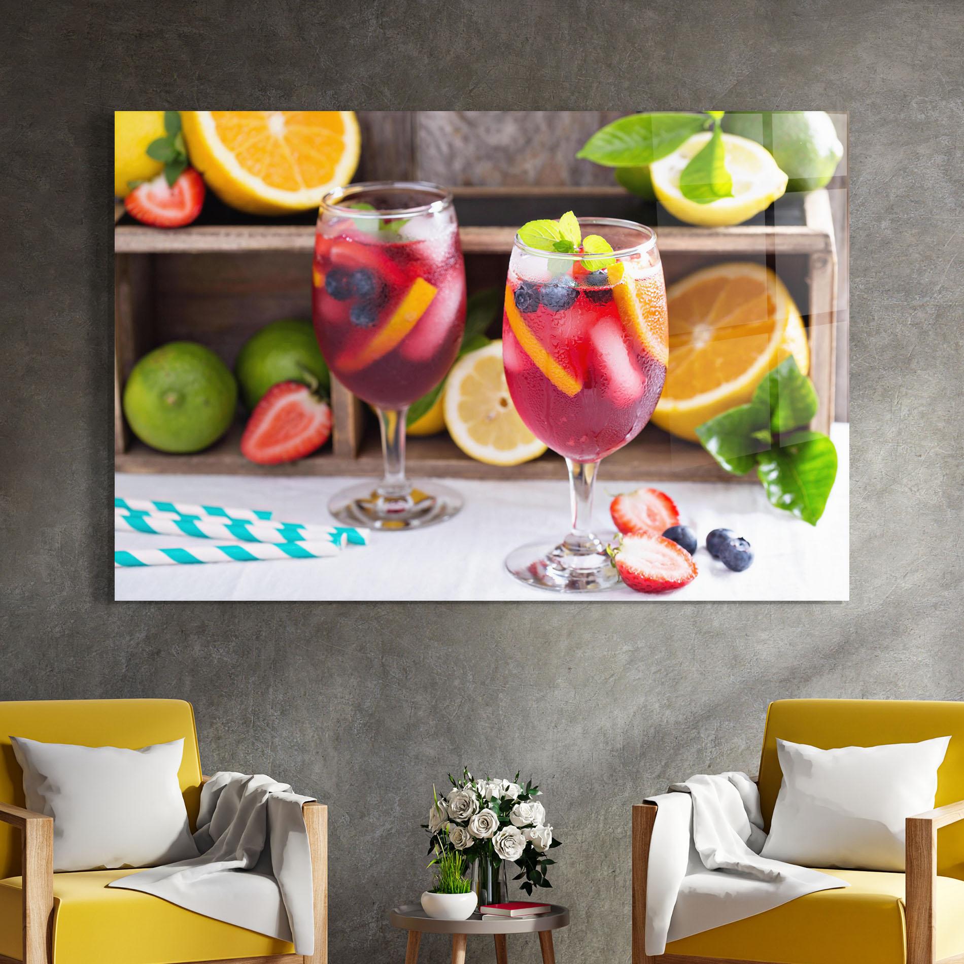 Obraz na Szkle Colorful Summer Drink mockup 4