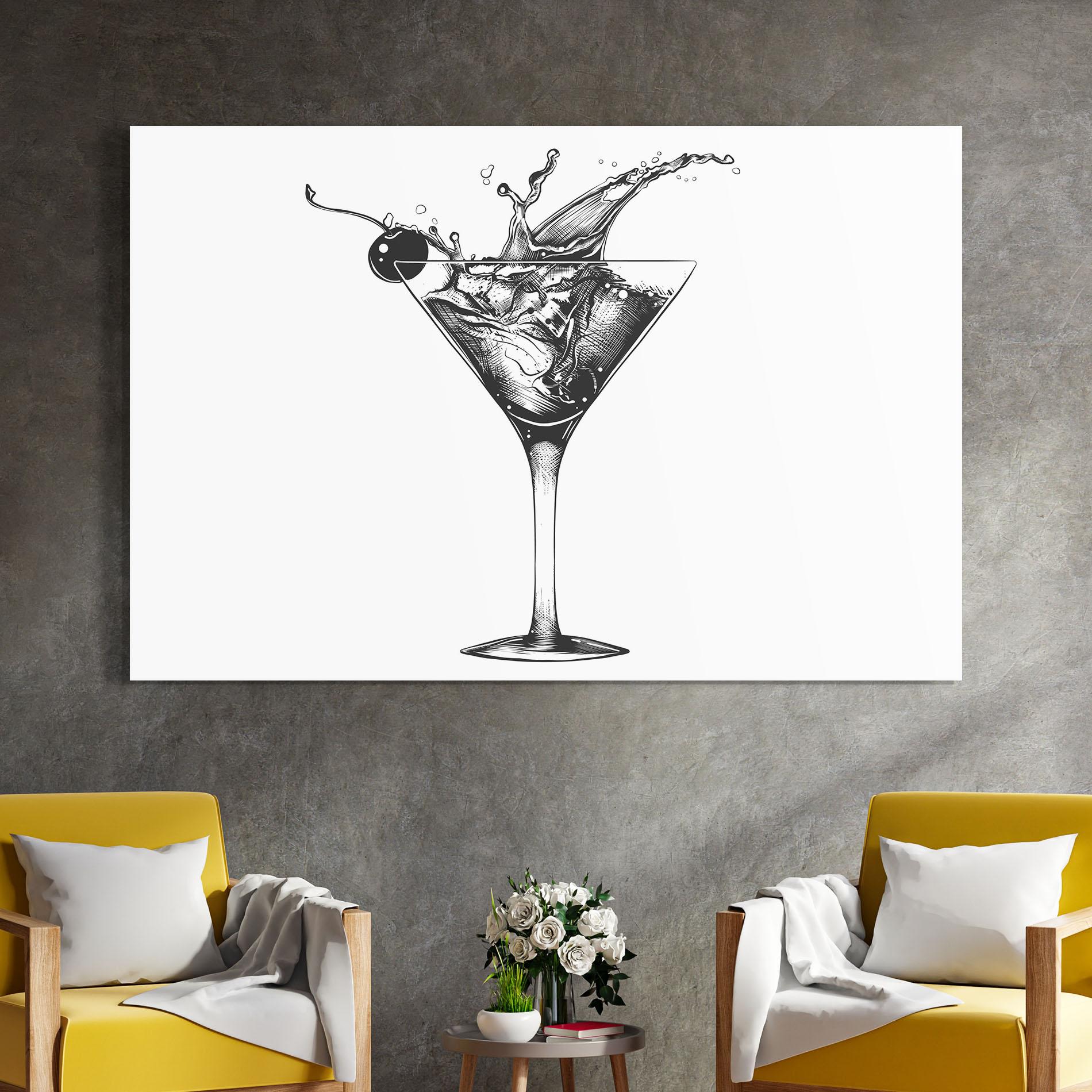 Obraz na Szkle Drink Splash mockup 4