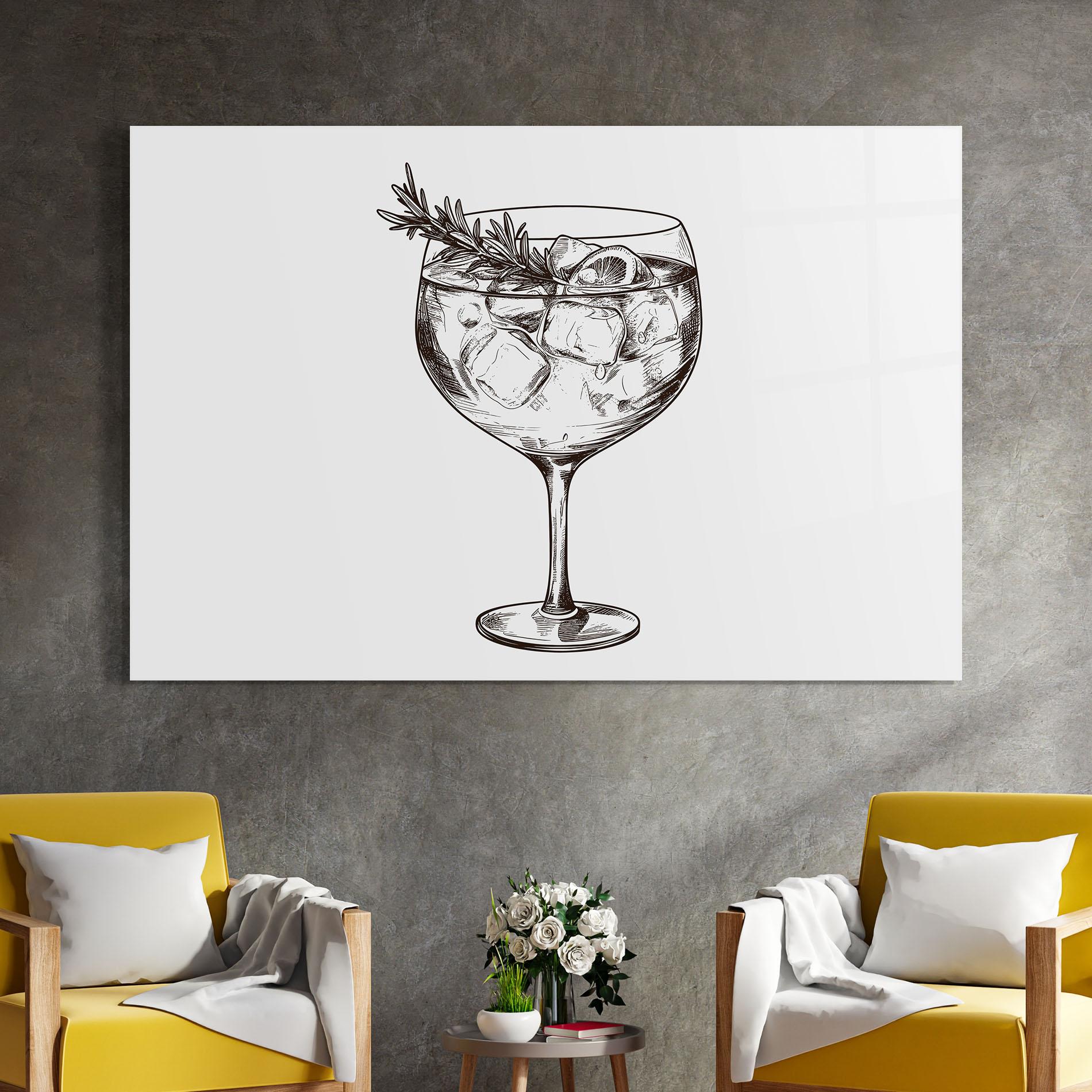 Obraz na Szkle Gintonic mockup 4