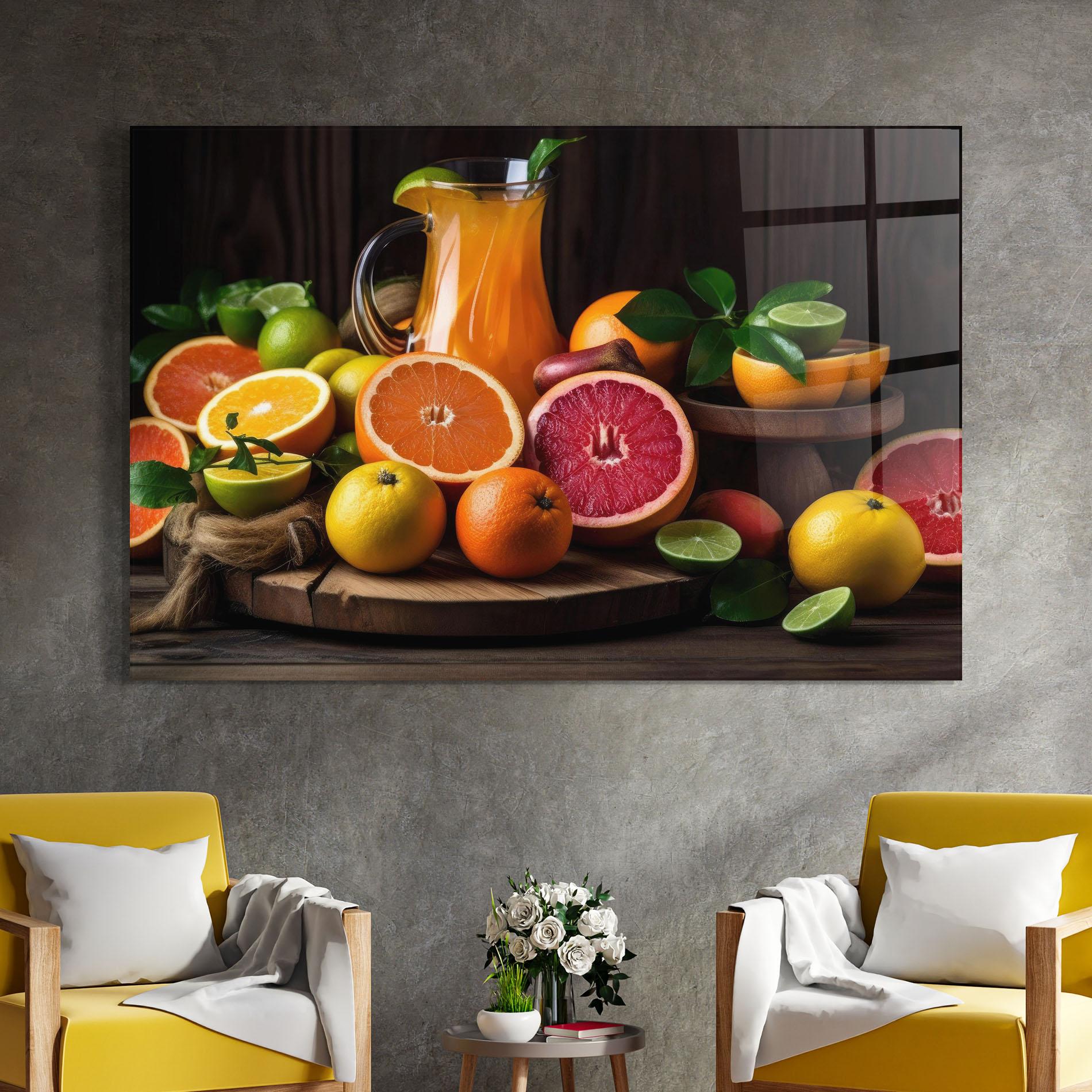 Obraz na Szkle Glass Of Orange Juice mockup 4