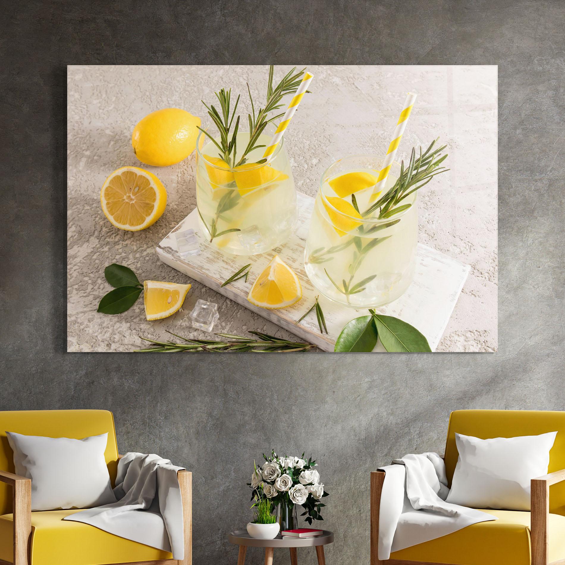 Obraz na Szkle Homemade Rosemary Drink mockup 4