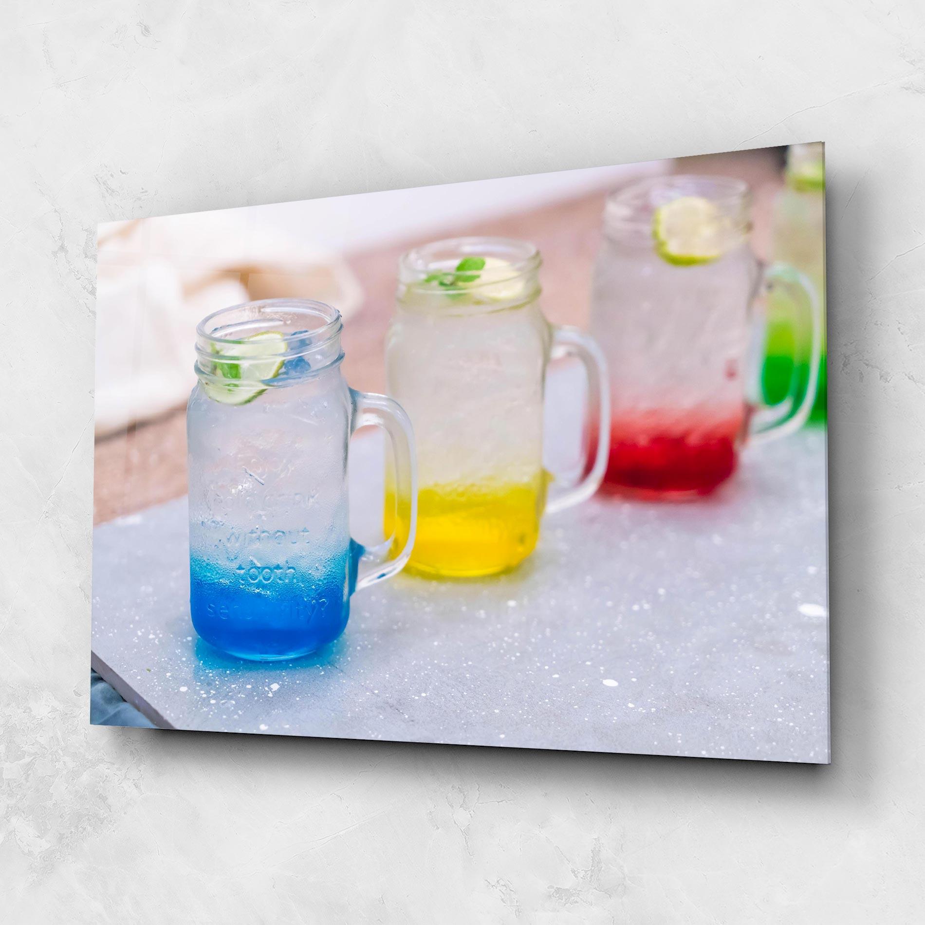 Obraz na Szkle Colorful Italian Soda mockup 1