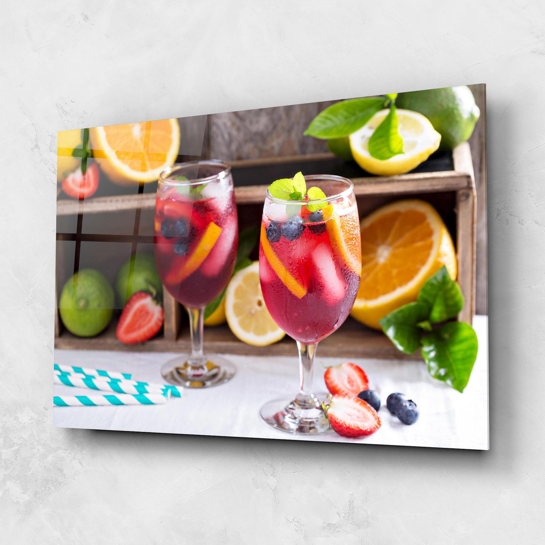 Obraz na Szkle Colorful Summer Drink mockup 1