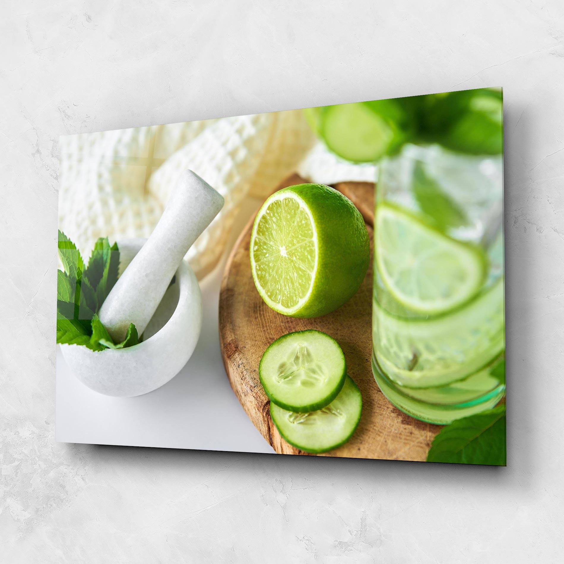Obraz na Szkle Detox Drink Lemonade mockup 1