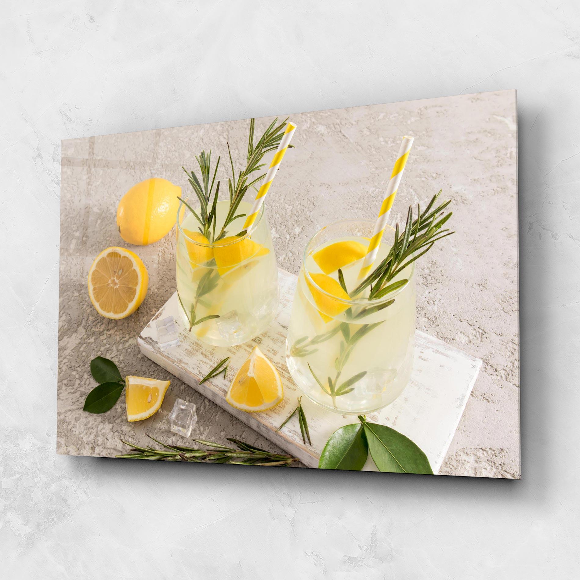 Obraz na Szkle Homemade Rosemary Drink mockup 1