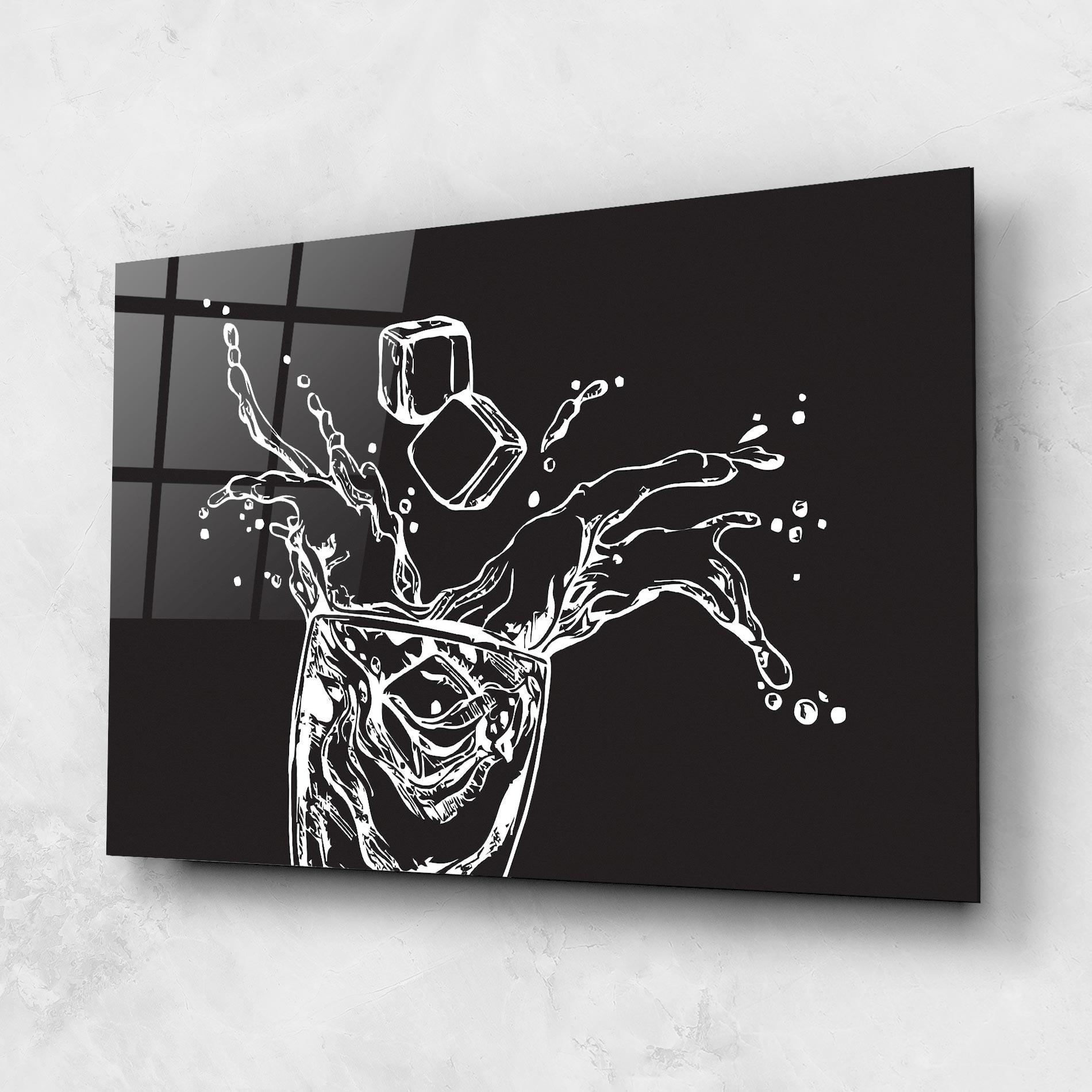 Obraz na Szkle Ice Splash Drink mockup 1