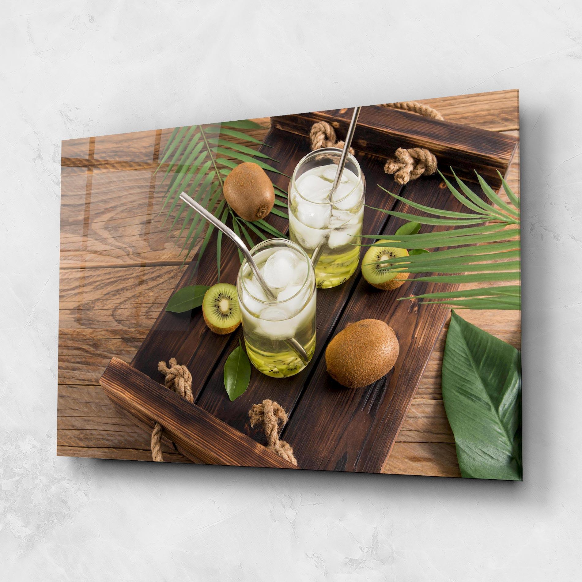 Obraz na Szkle Kiwi Drinks mockup 1