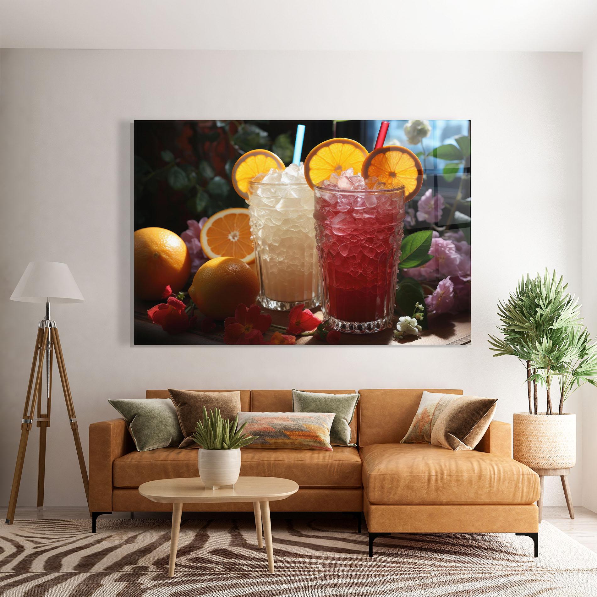 Obraz na Szkle Citrus Smoothie Drink mockup 7