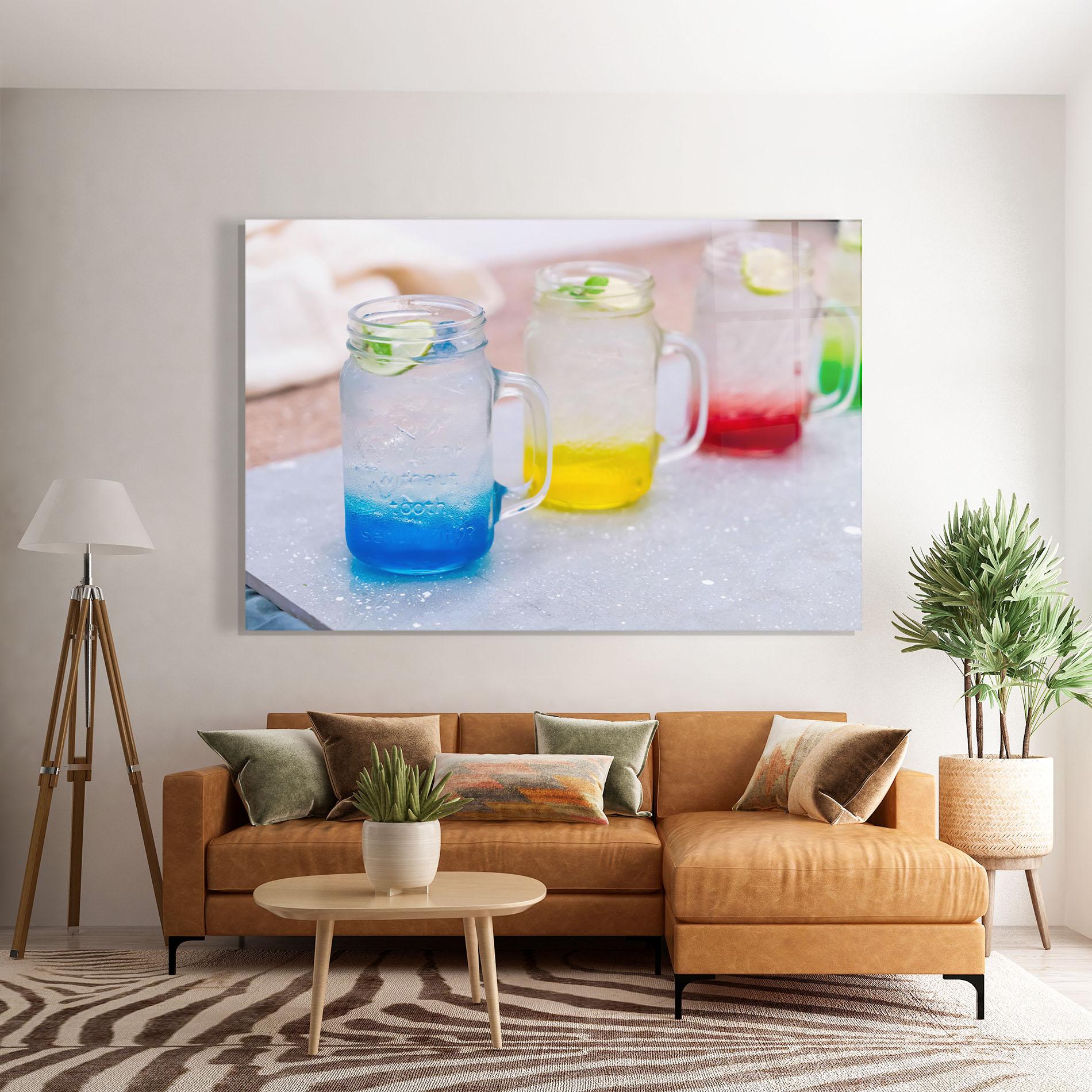 Obraz na Szkle Colorful Italian Soda mockup 7