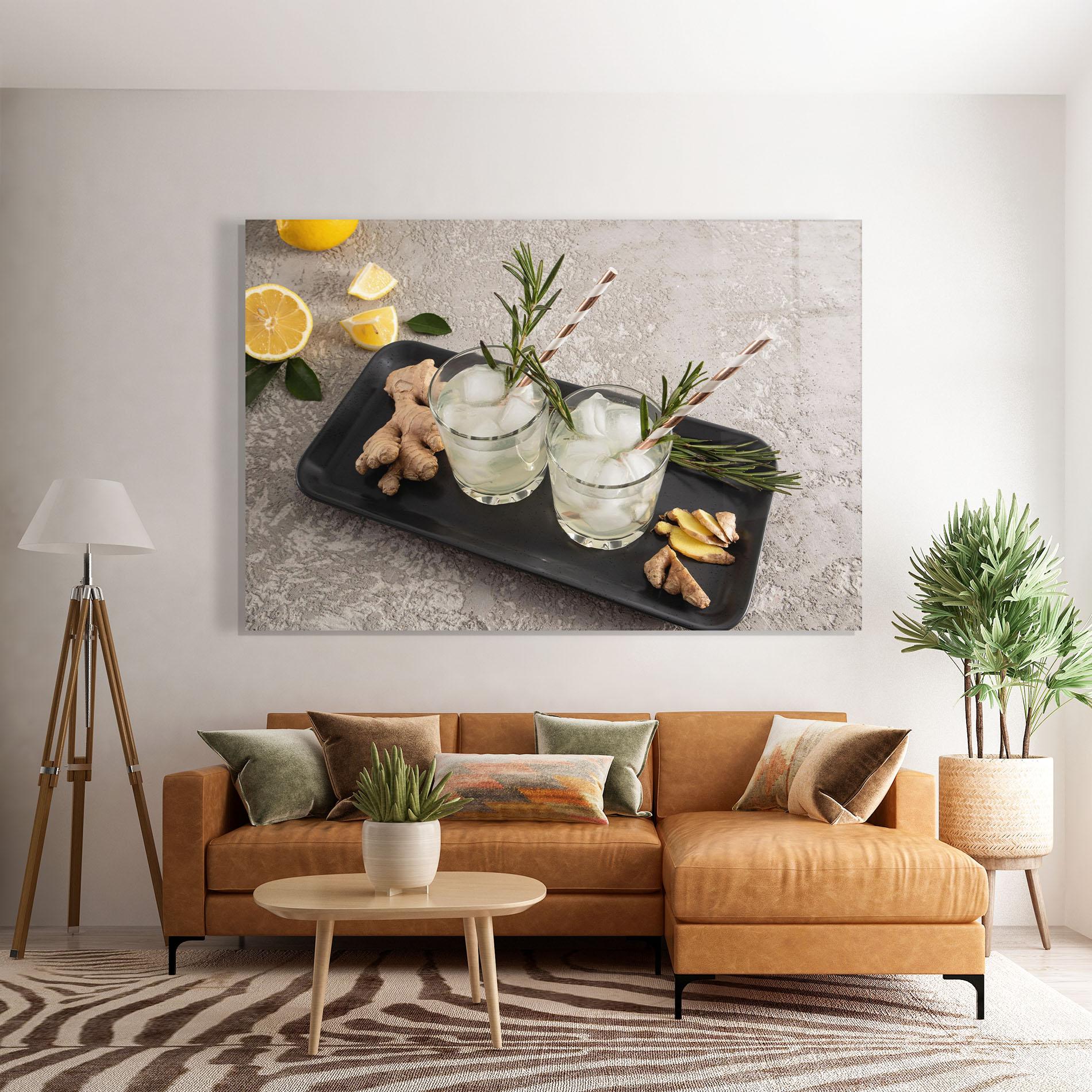 Obraz na Szkle Ginger Lemonade Drink mockup 7