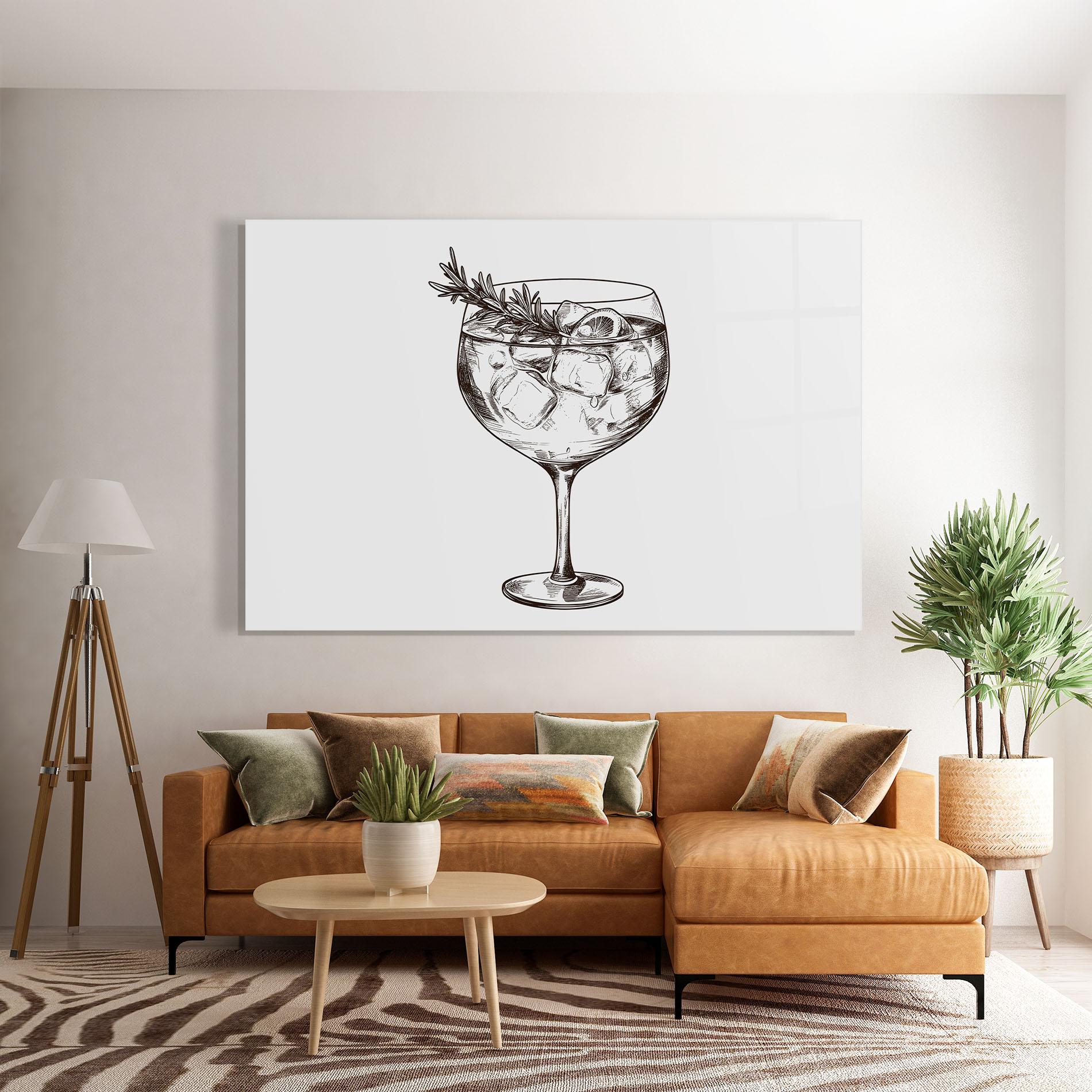 Obraz na Szkle Gintonic mockup 7