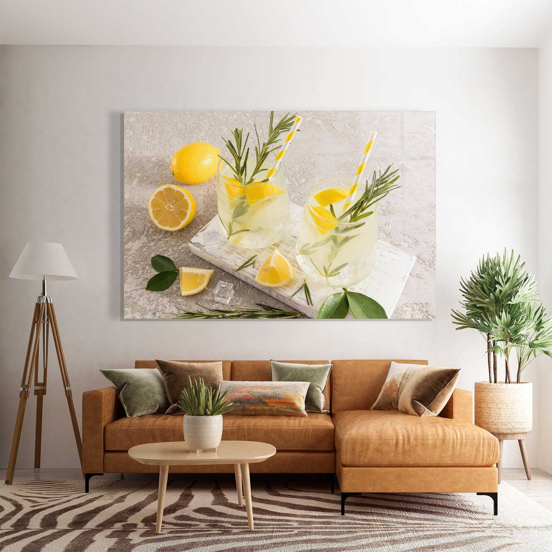 Obraz na Szkle Homemade Rosemary Drink mockup 7