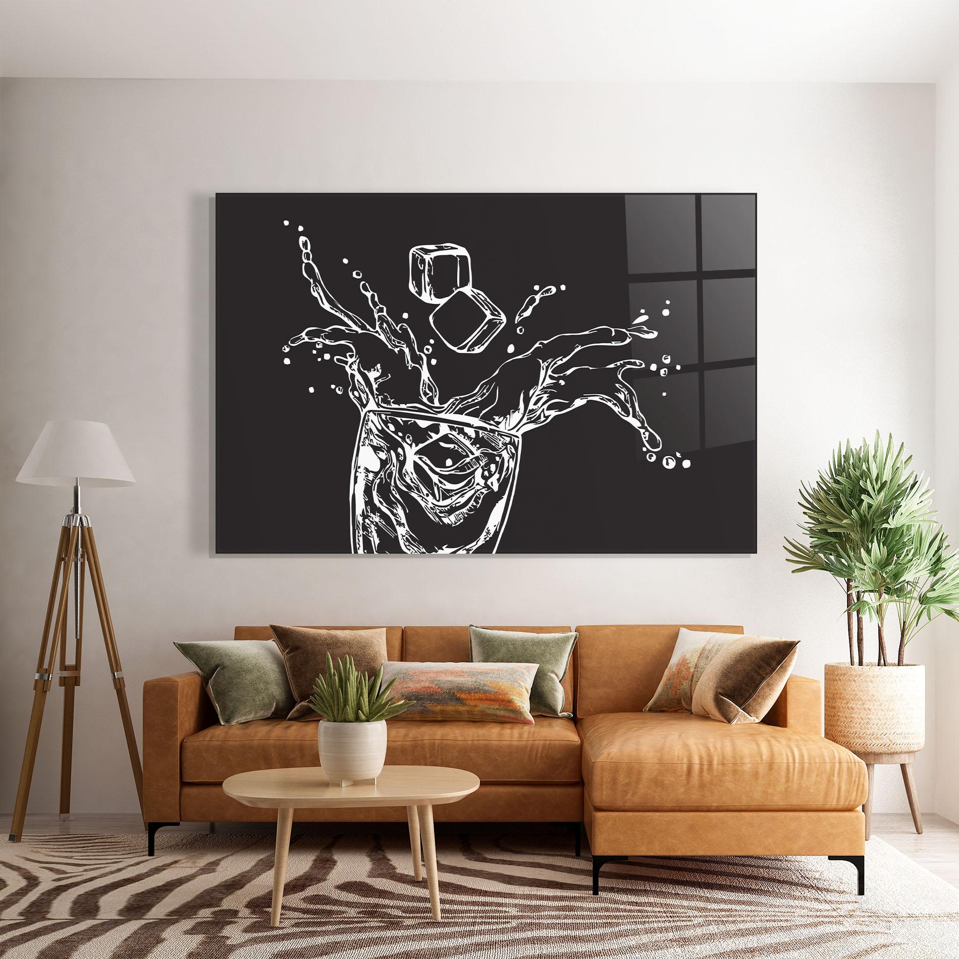 Obraz na Szkle Ice Splash Drink mockup 7