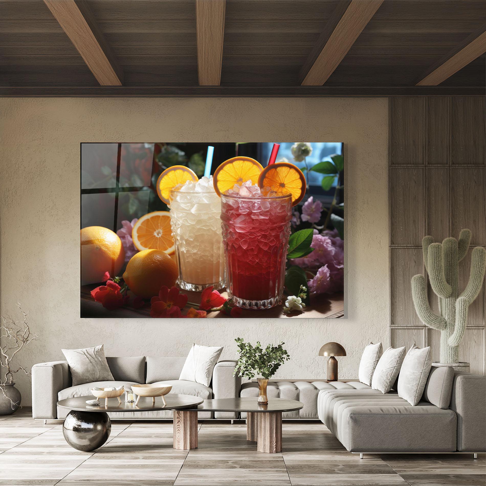 Obraz na Szkle Citrus Smoothie Drink mockup 8