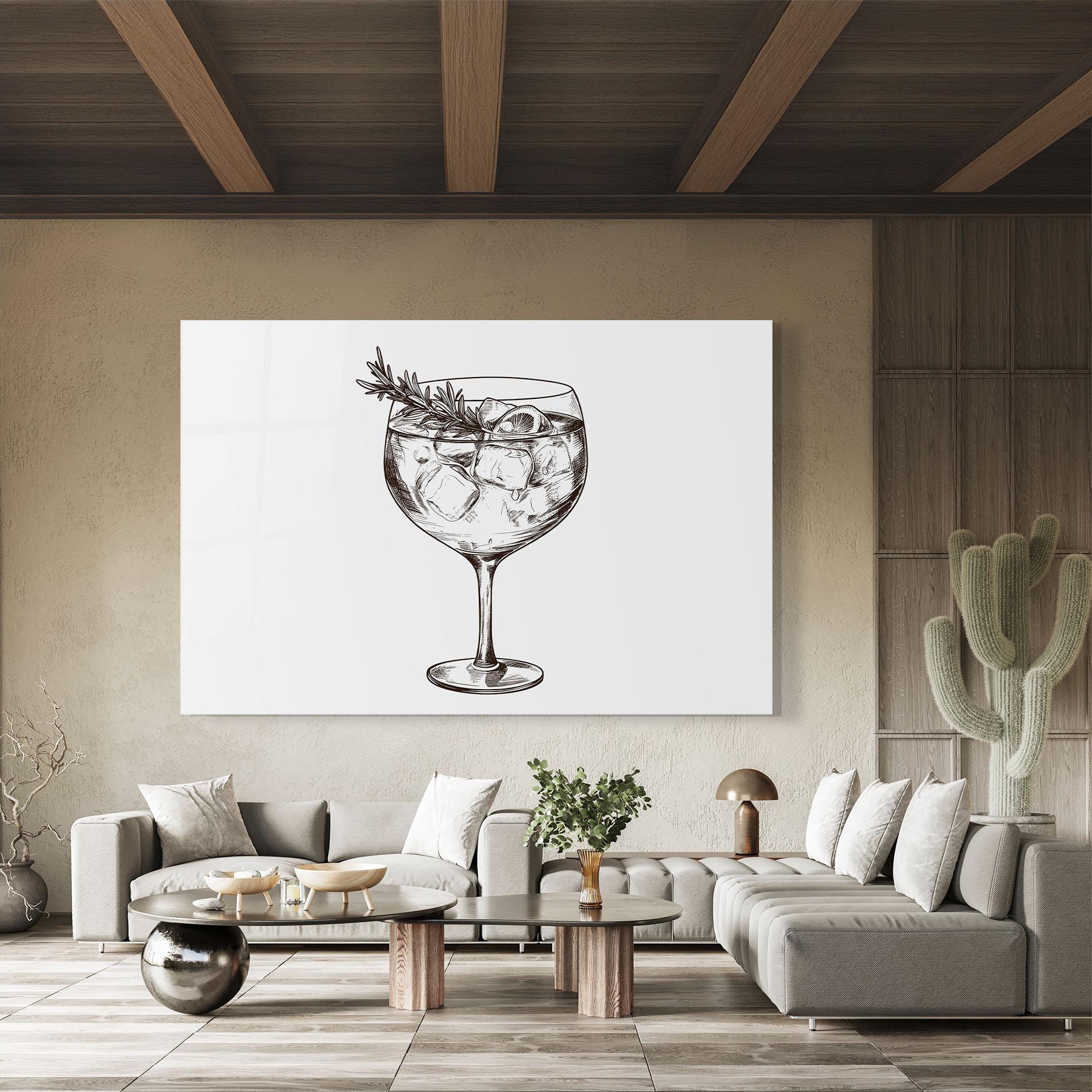 Obraz na Szkle Gintonic mockup 8