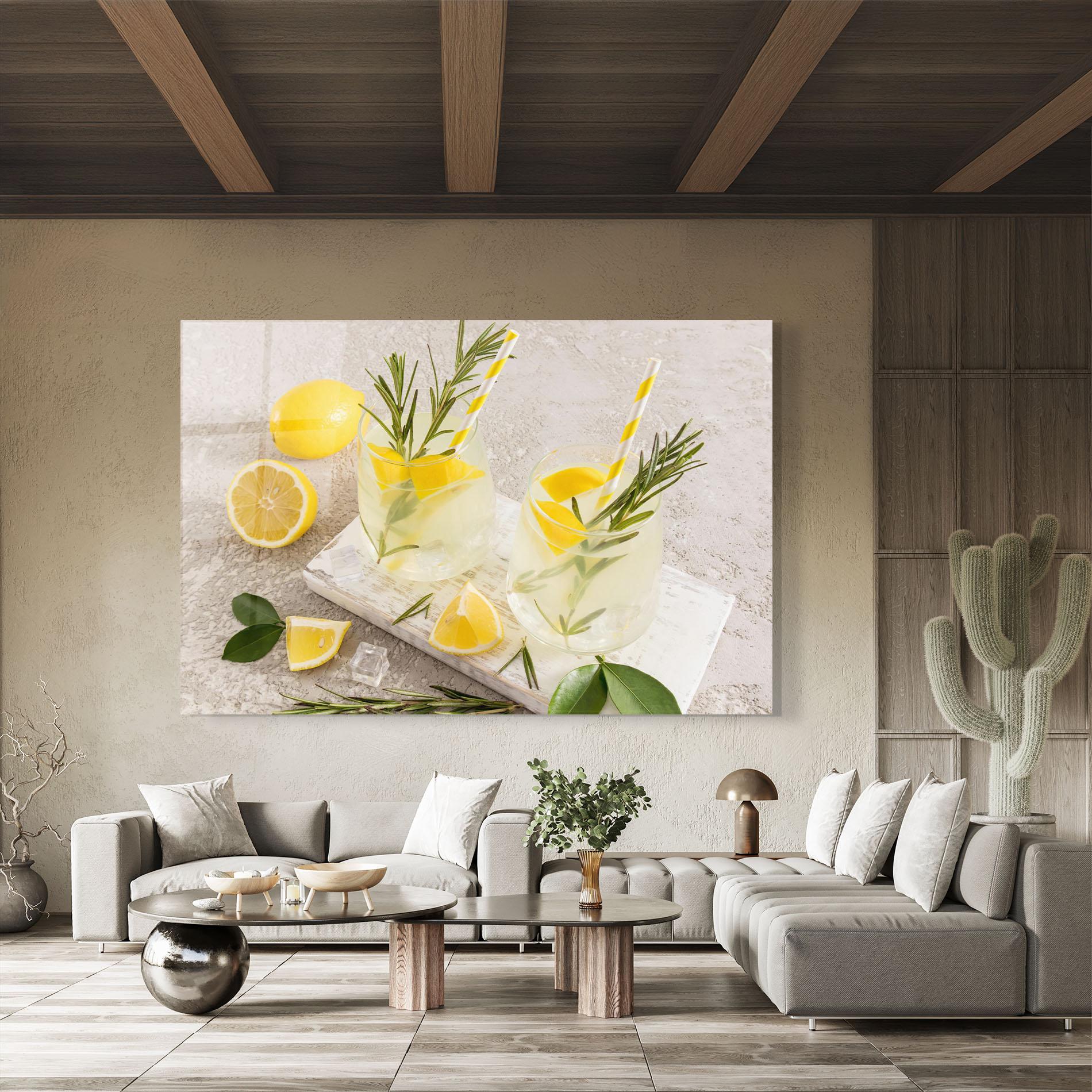 Obraz na Szkle Homemade Rosemary Drink mockup 8