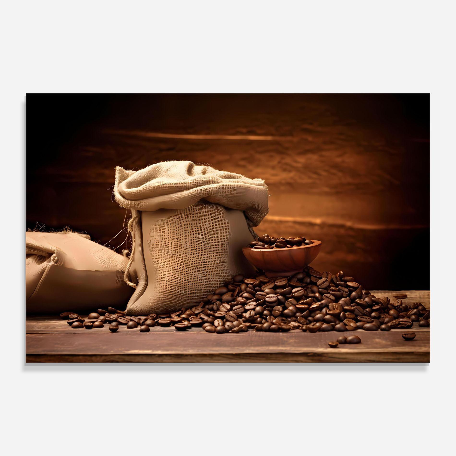 Obraz na Szkle Big Bag Of Coffee Beans mockup 0
