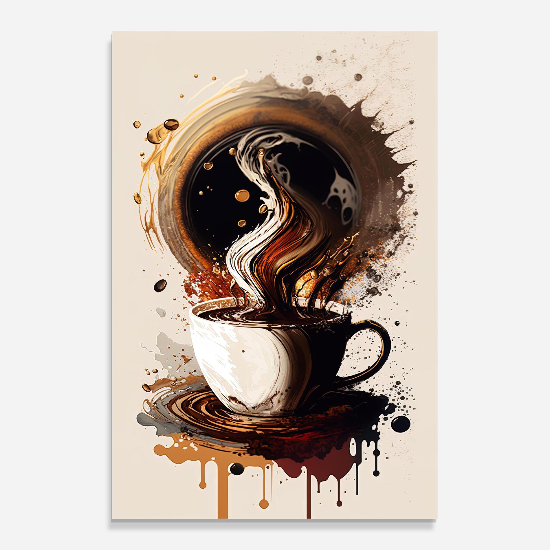 Obraz na Szkle Coffee Art mockup 0