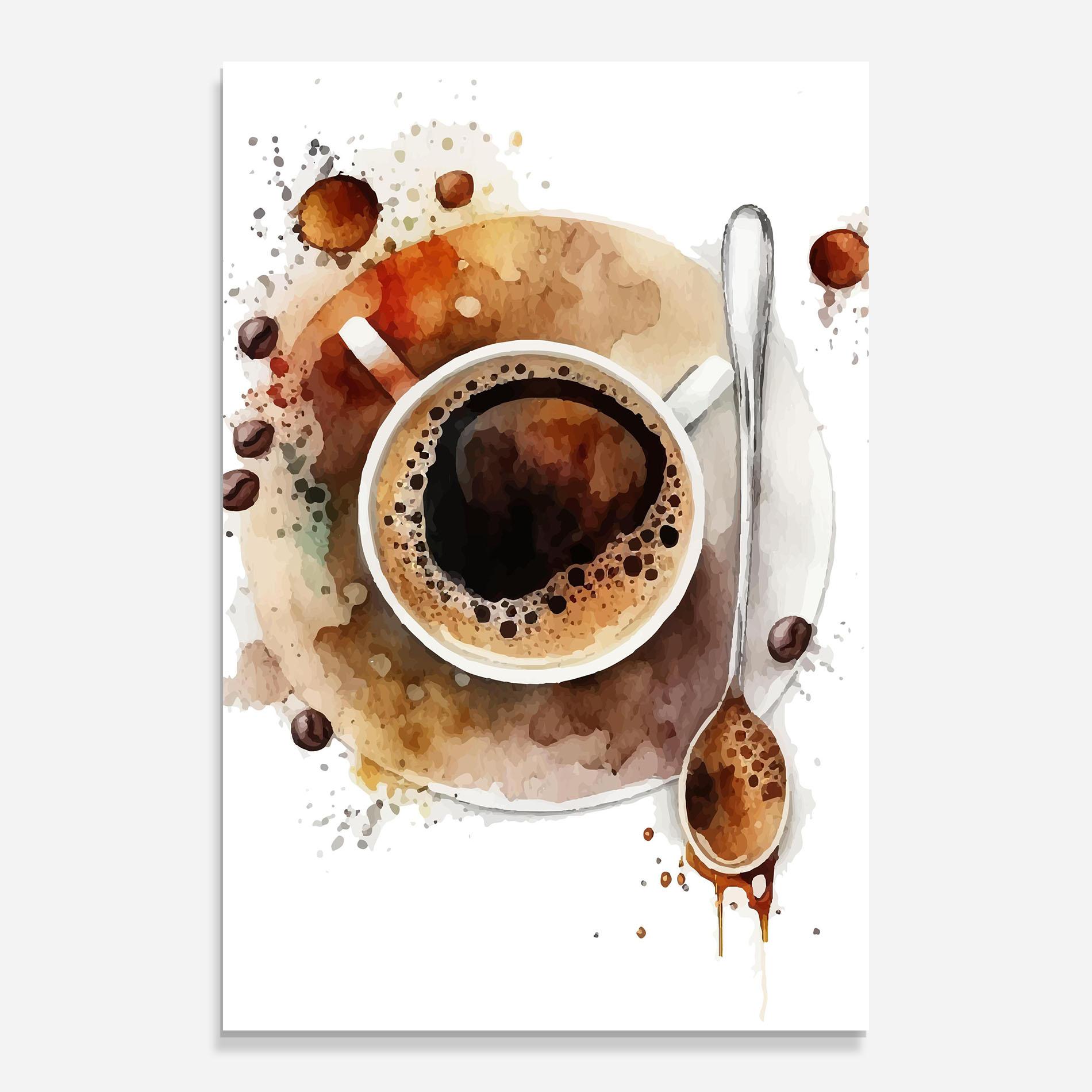 Obraz na Szkle Coffee Liquid mockup 0