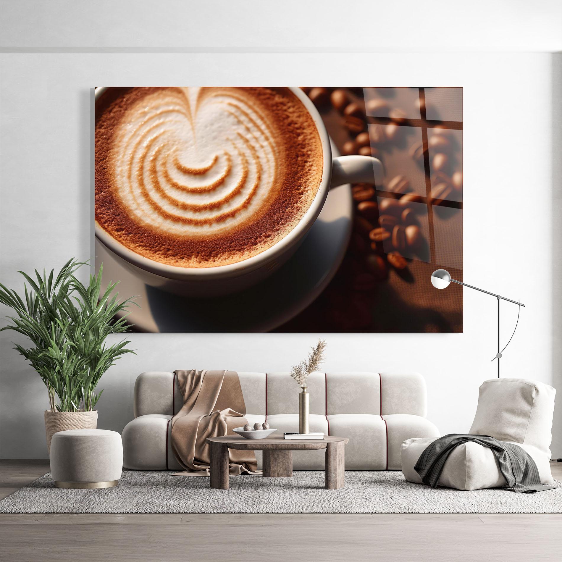 Obraz na Szkle Cappuccino mockup 9