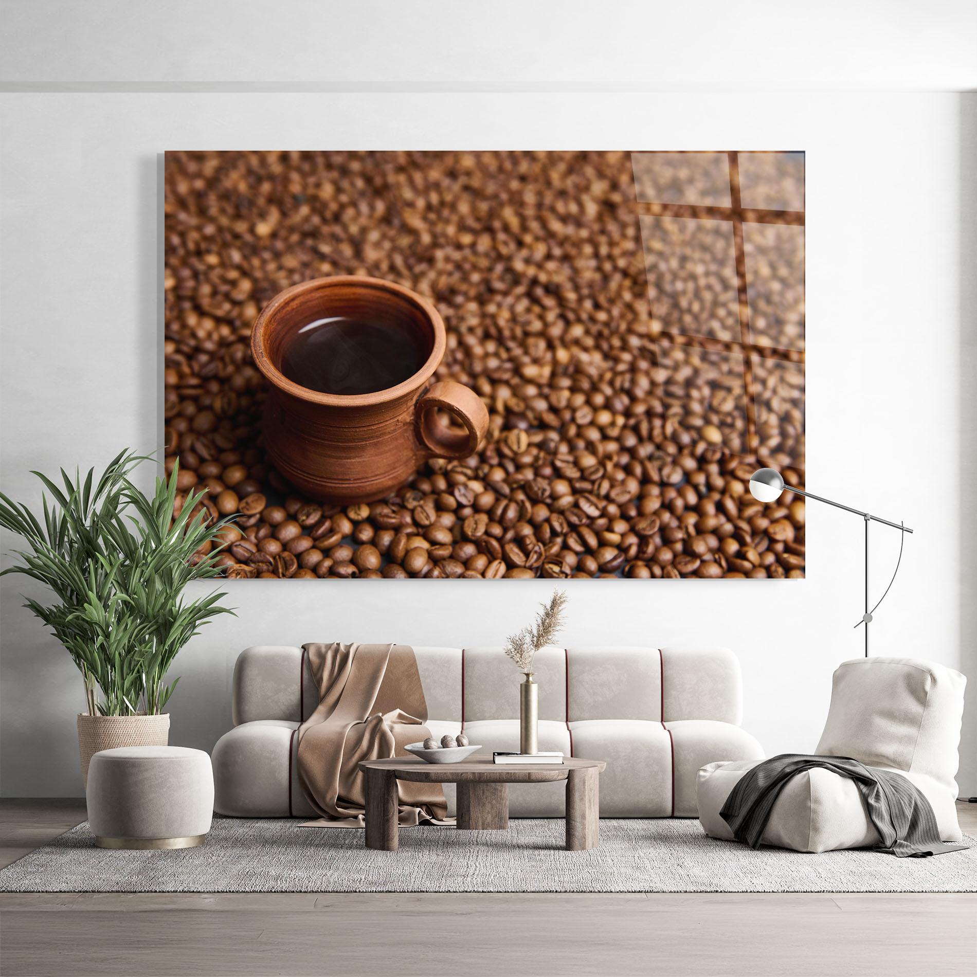 Obraz na Szkle Clay Coffee Cup mockup 9