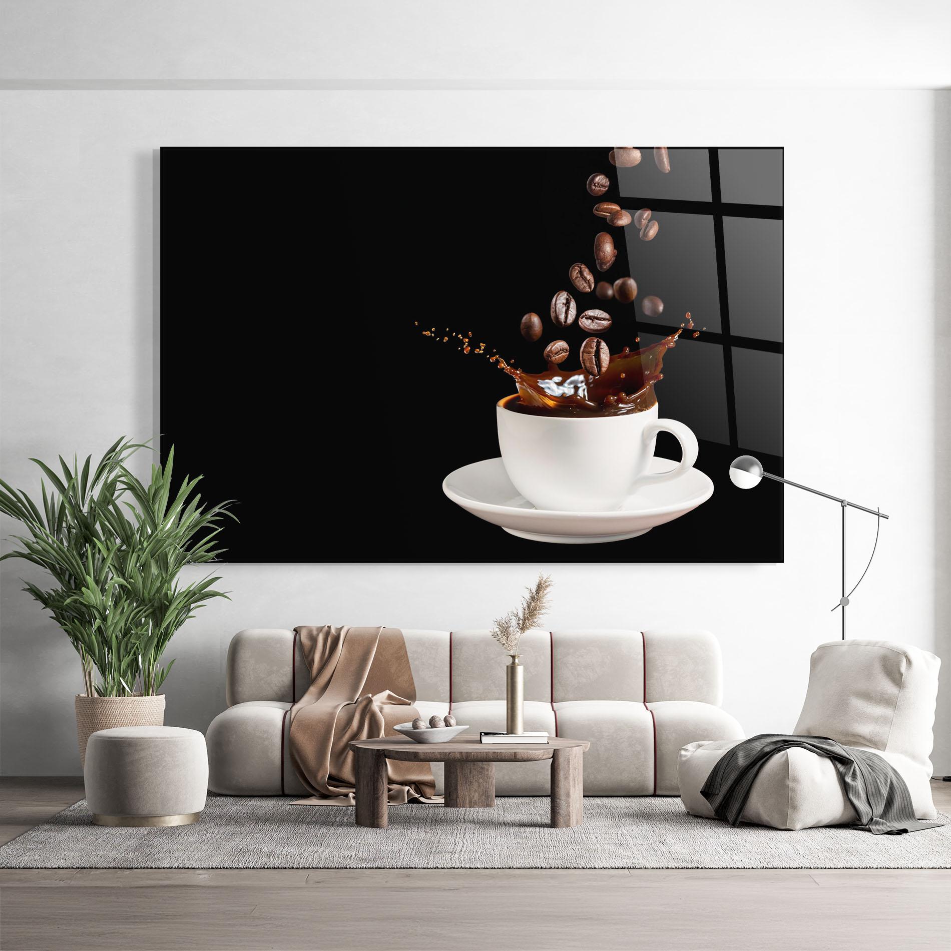 Obraz na Szkle Coffee Splashes mockup 9