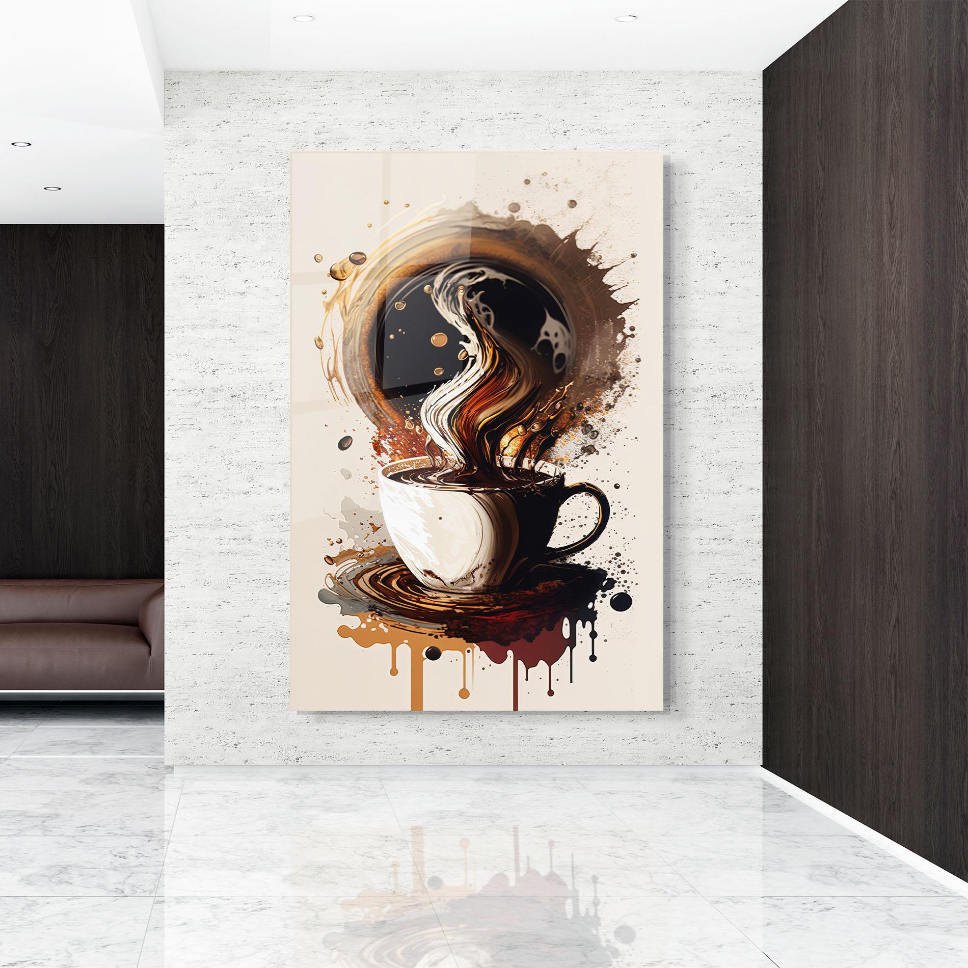 Obraz na Szkle Coffee Art mockup 9
