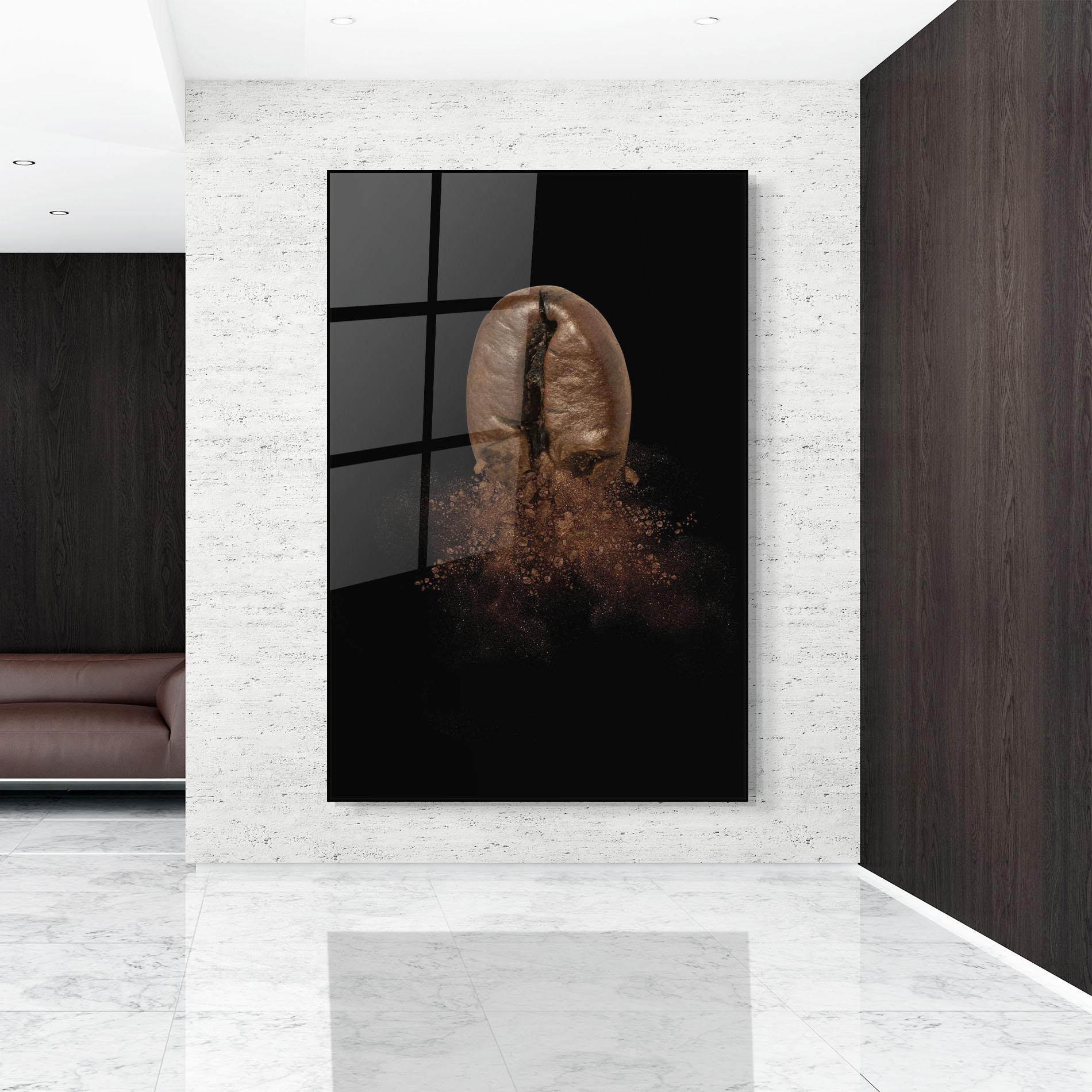 Obraz na Szkle Coffee Bean Explosion mockup 9