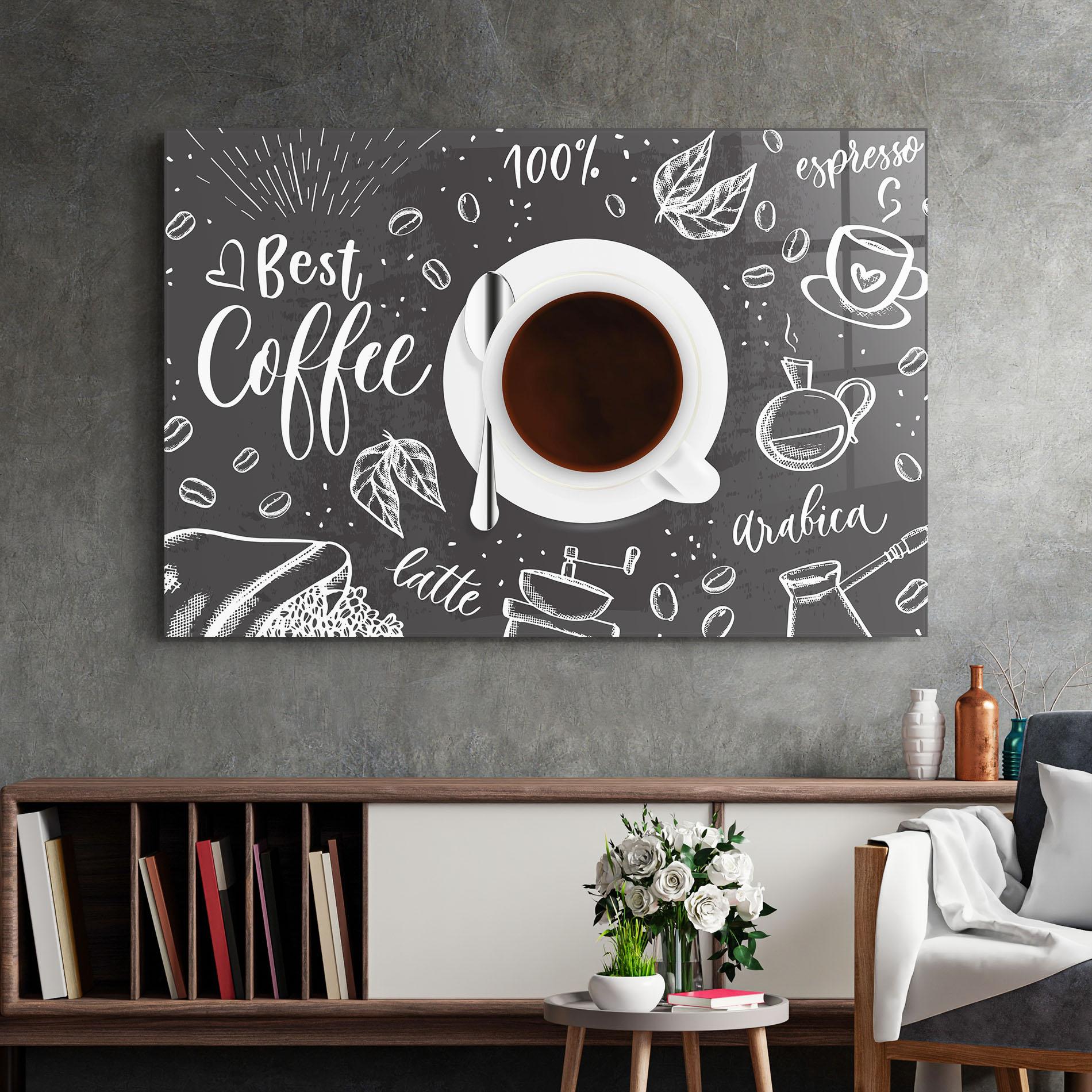 Obraz na Szkle Best Coffee mockup 2