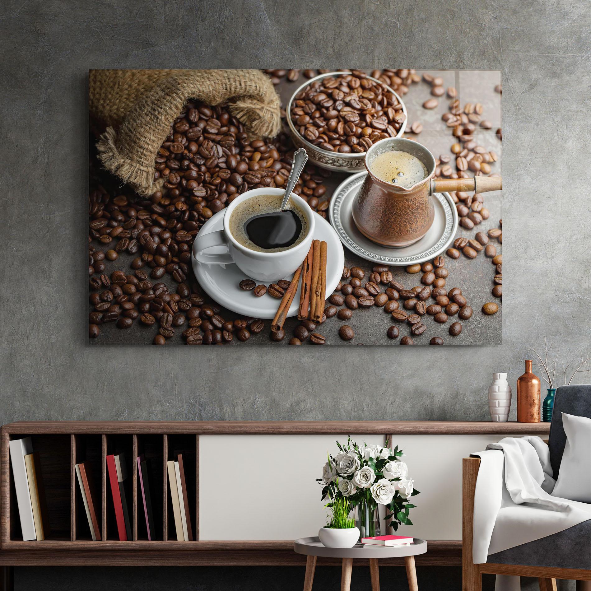 Obraz na Szkle Black Coffee Bean mockup 2