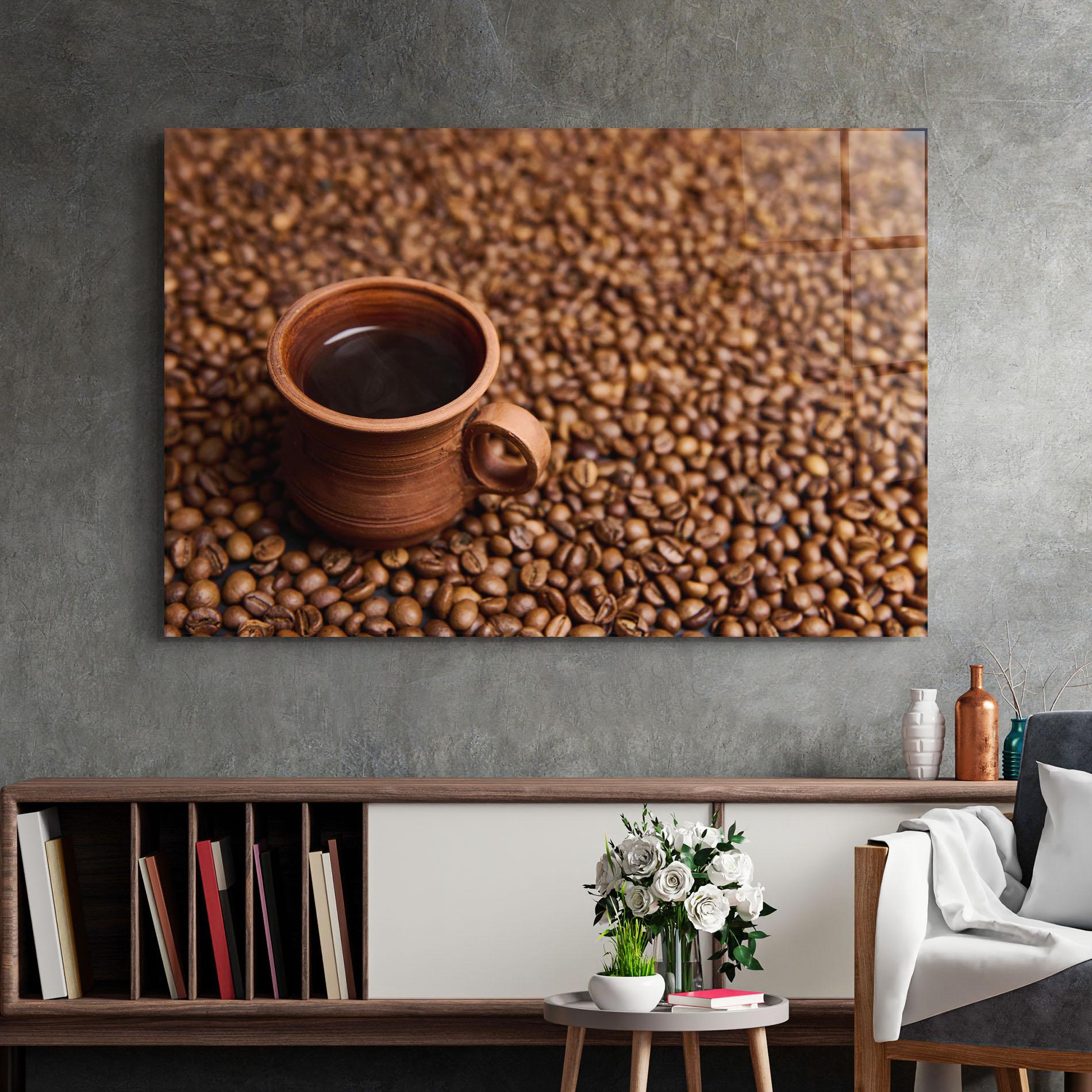 Obraz na Szkle Clay Coffee Cup mockup 2