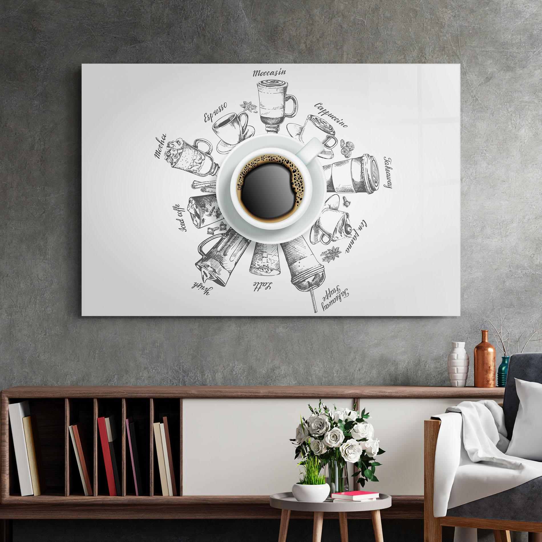 Obraz na Szkle Coffee List mockup 2