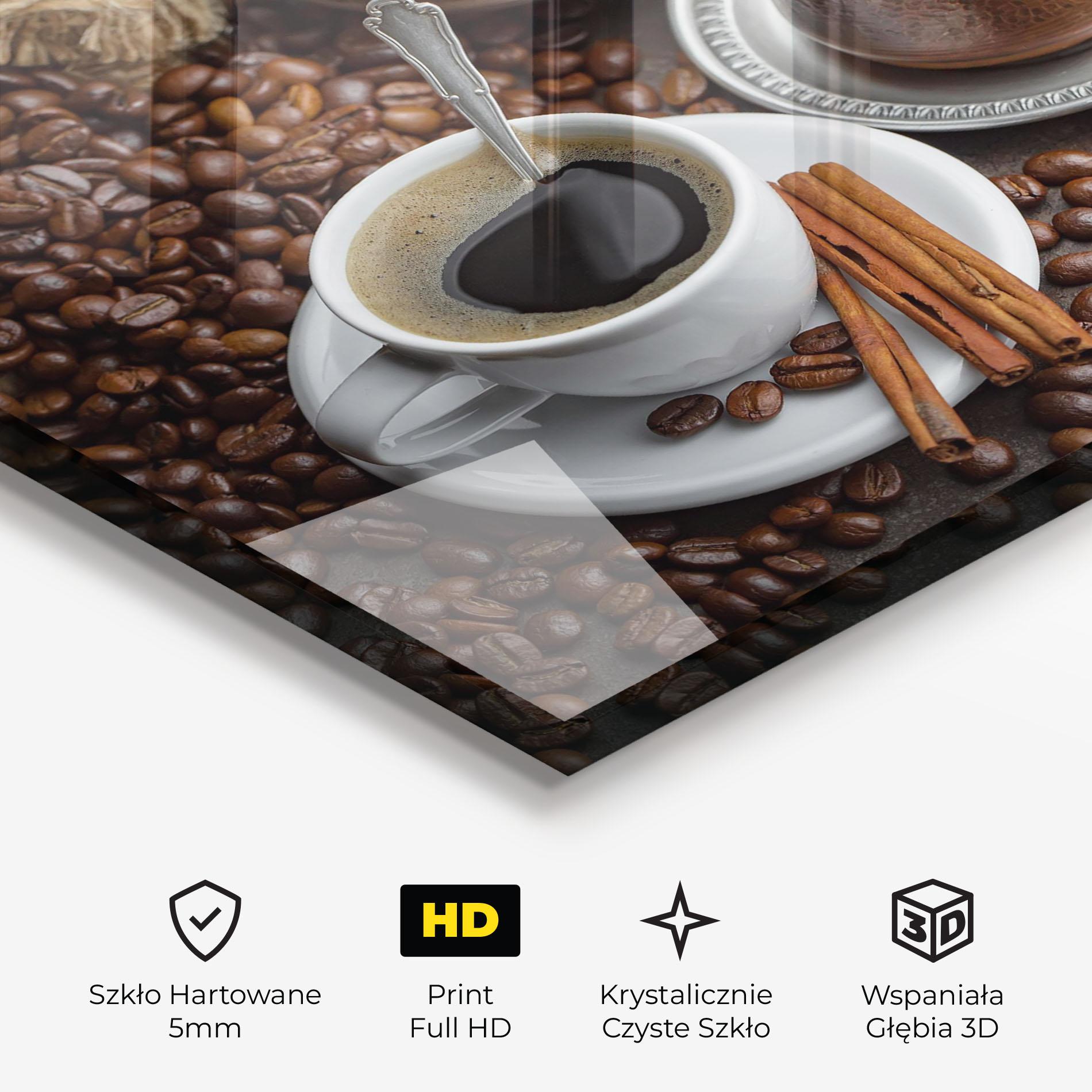 Obraz na Szkle Black Coffee Bean mockup 3