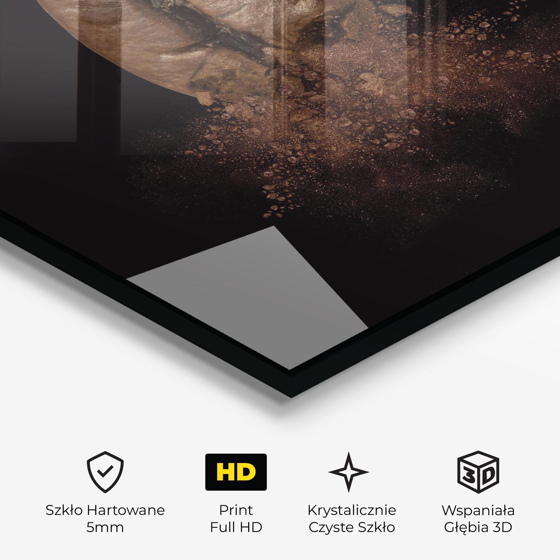 Obraz na Szkle Coffee Bean Explosion mockup 3