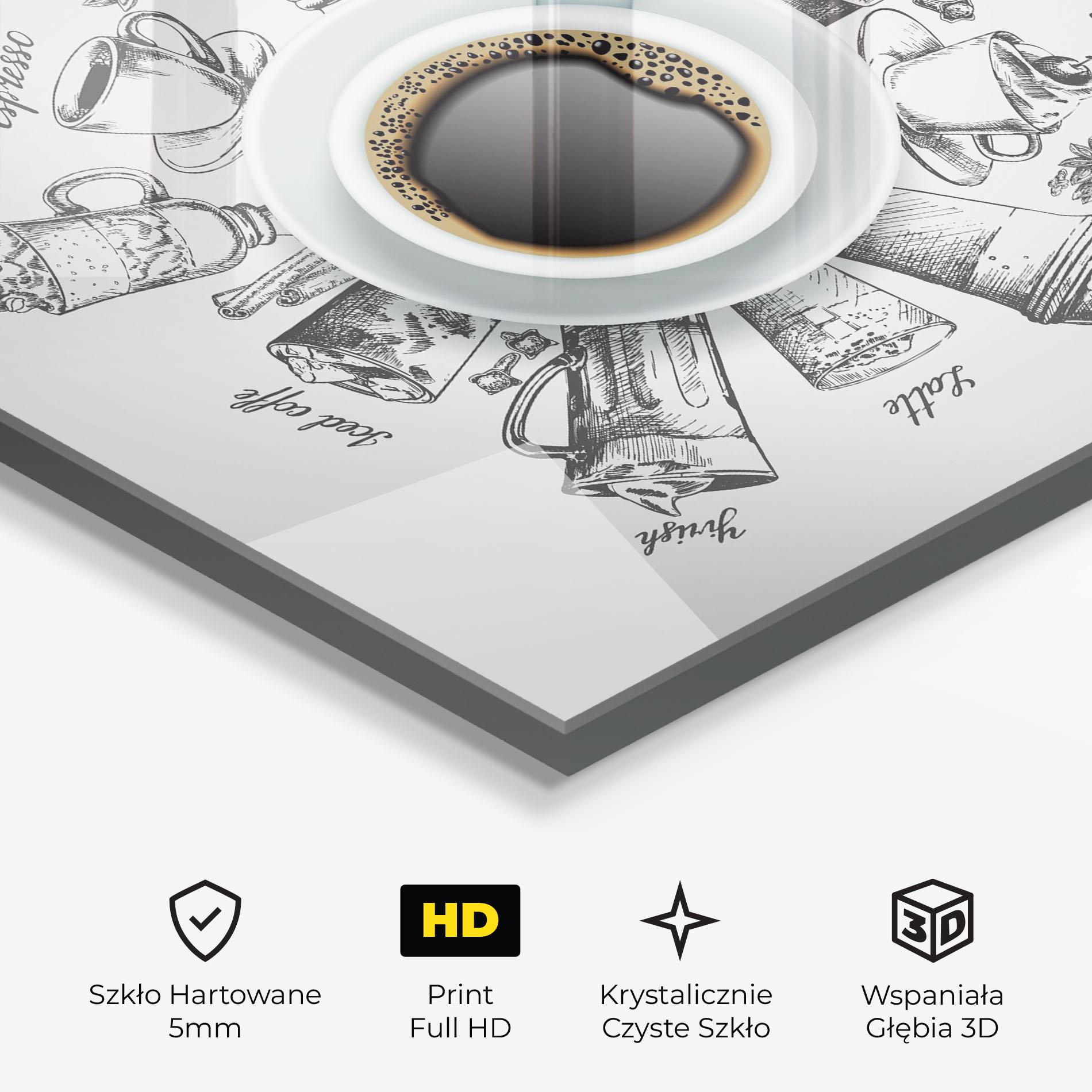 Obraz na Szkle Coffee List mockup 3
