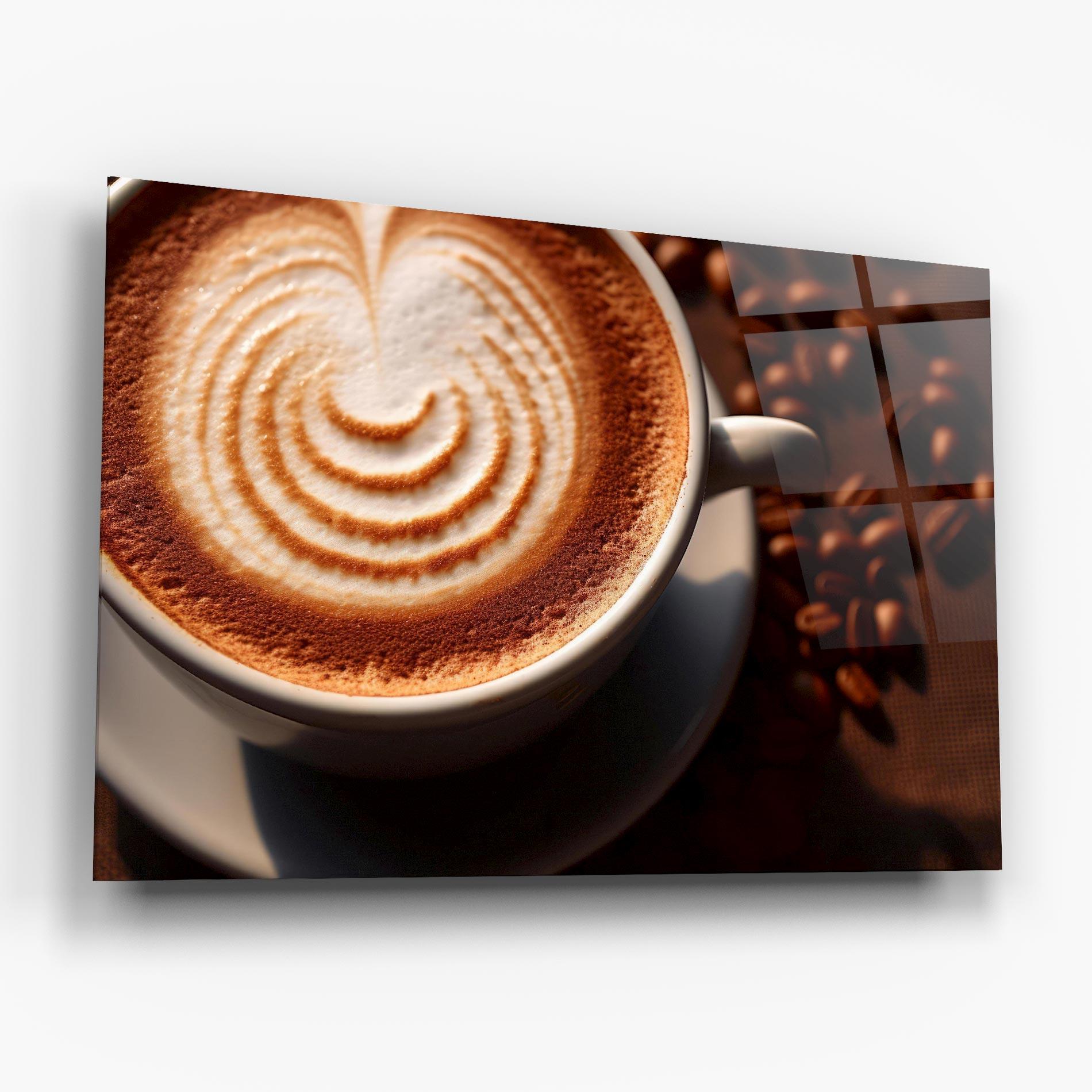 Obraz na Szkle Cappuccino mockup 6