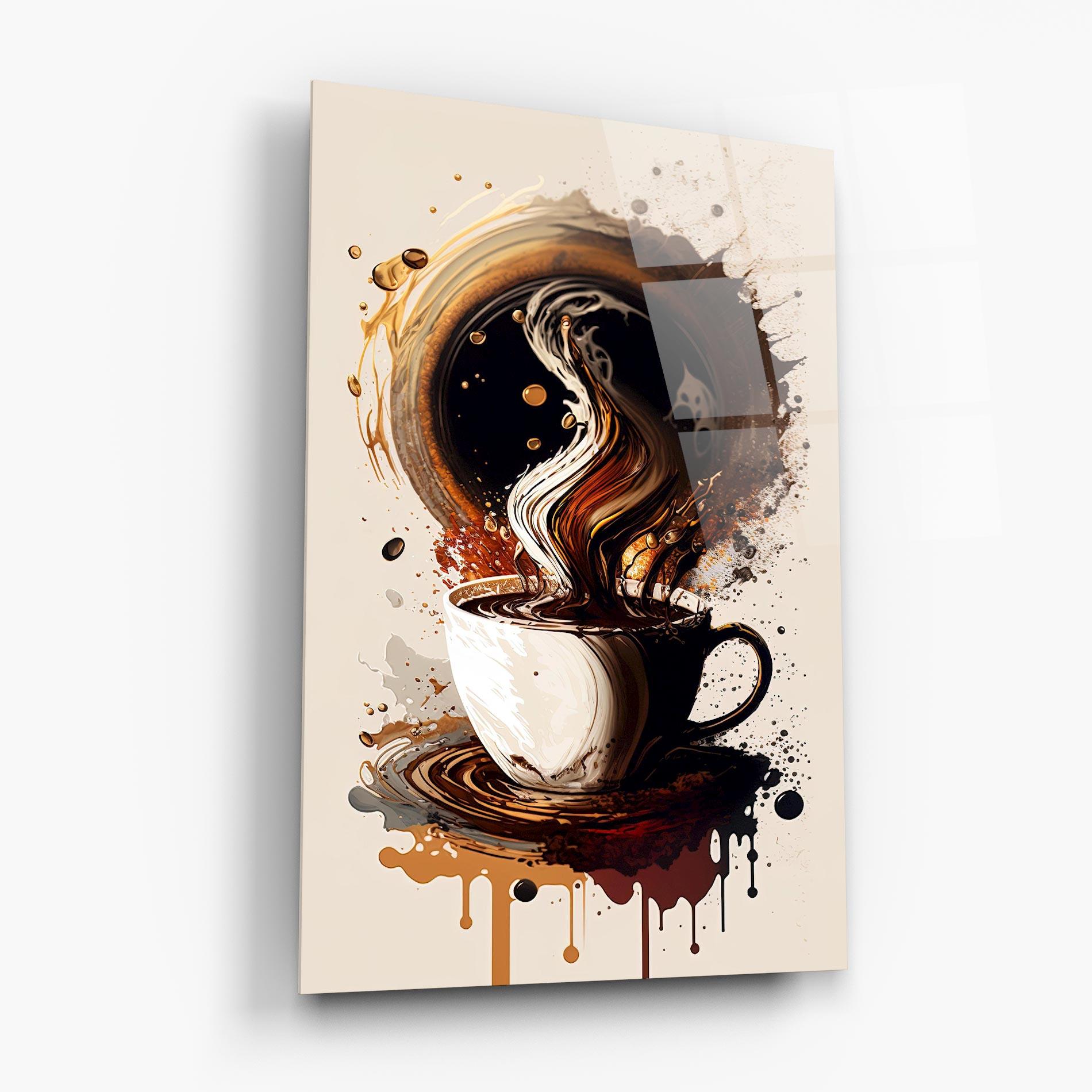 Obraz na Szkle Coffee Art mockup 6