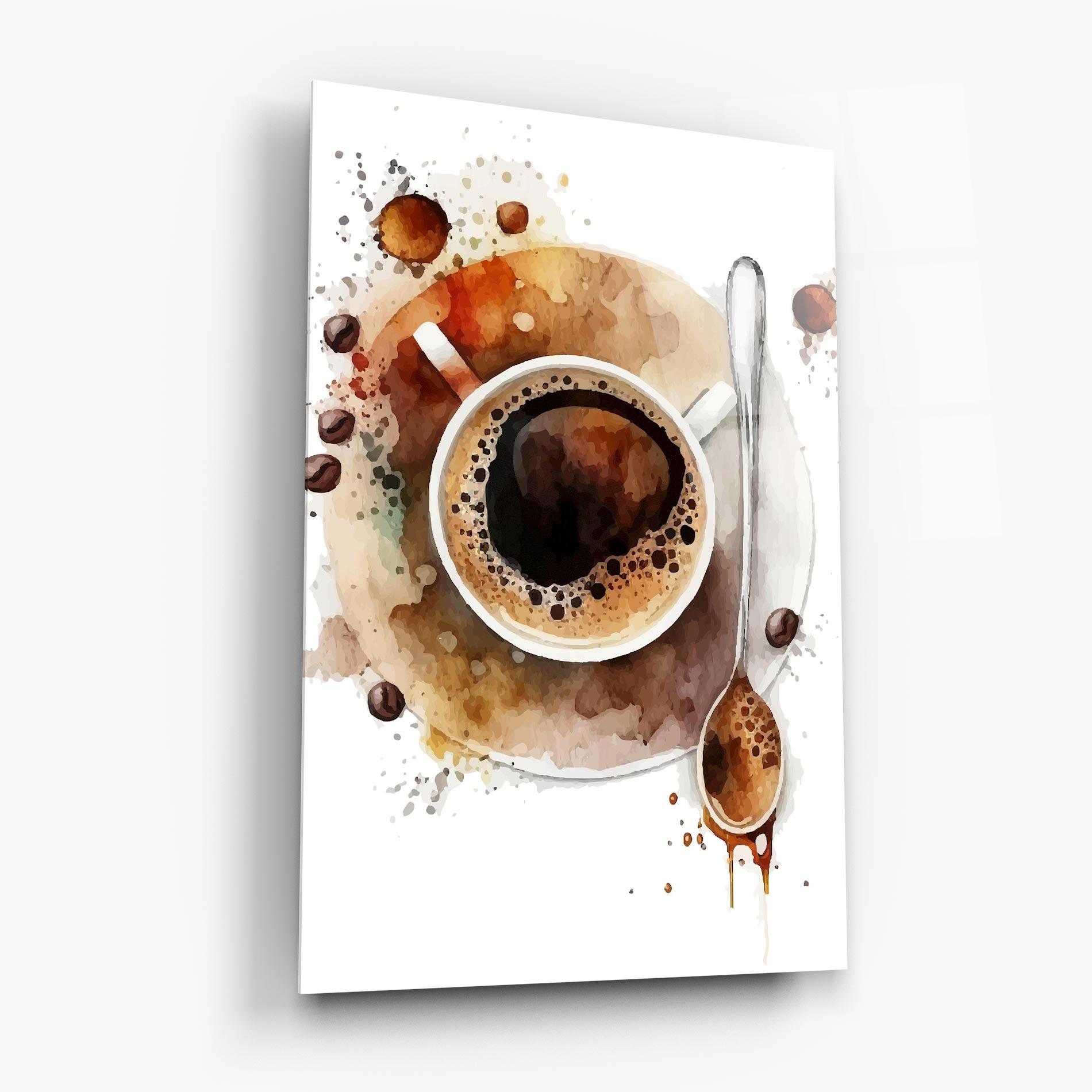 Obraz na Szkle Coffee Liquid mockup 6
