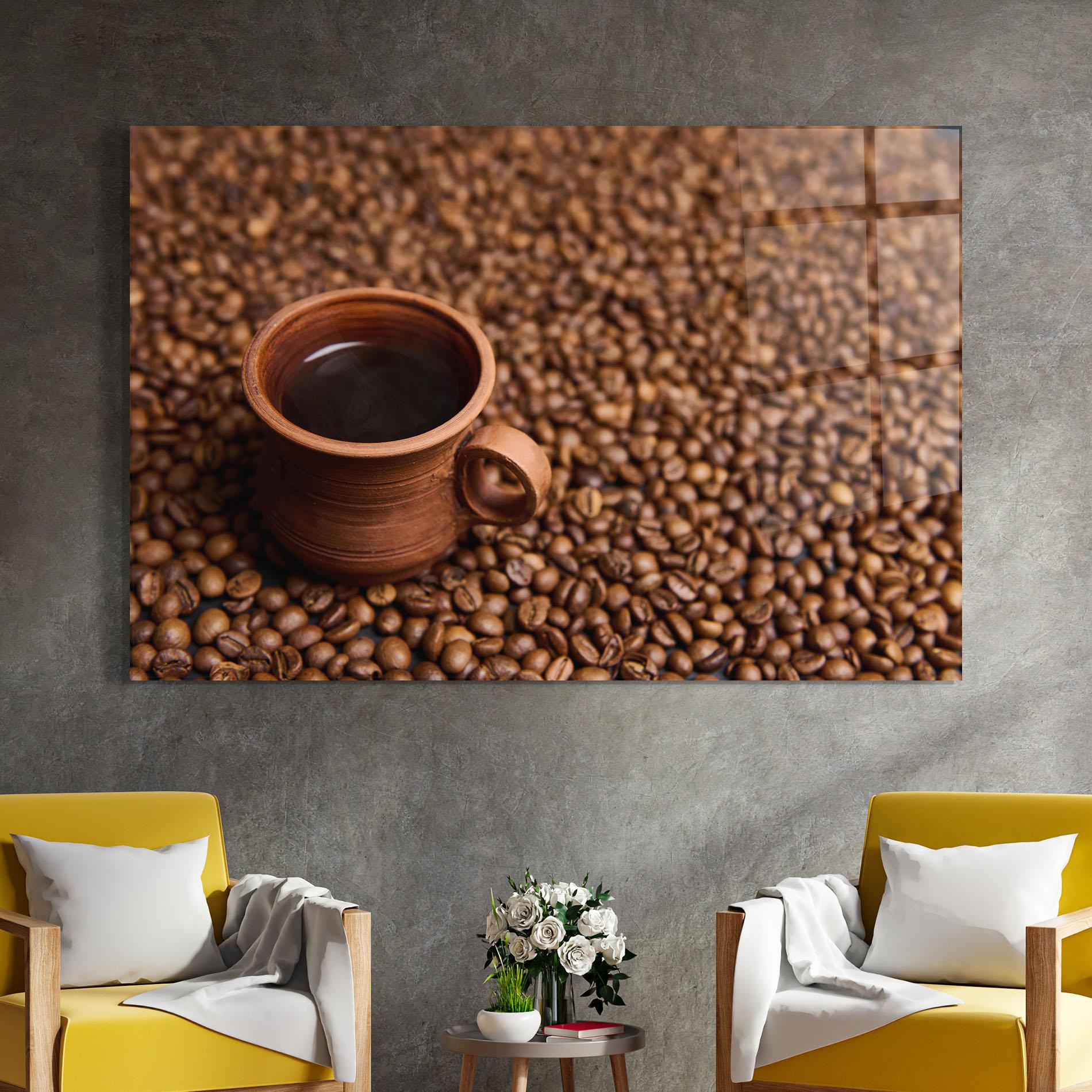 Obraz na Szkle Clay Coffee Cup mockup 4