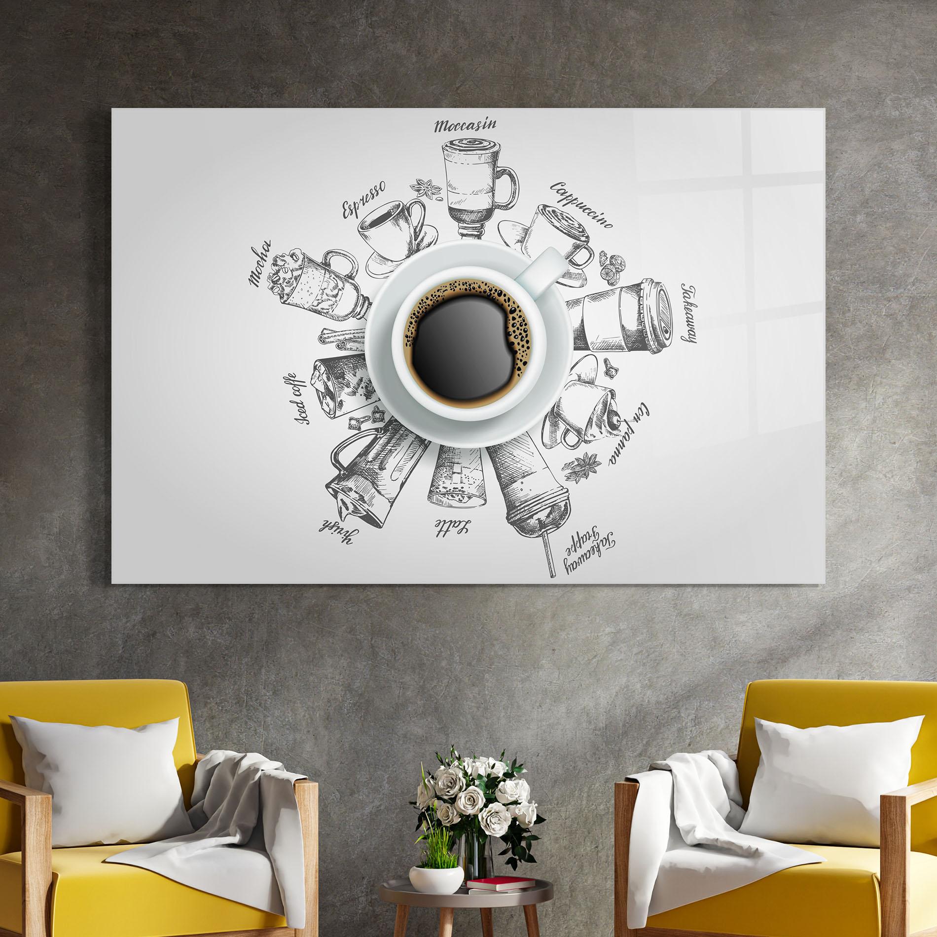 Obraz na Szkle Coffee List mockup 4